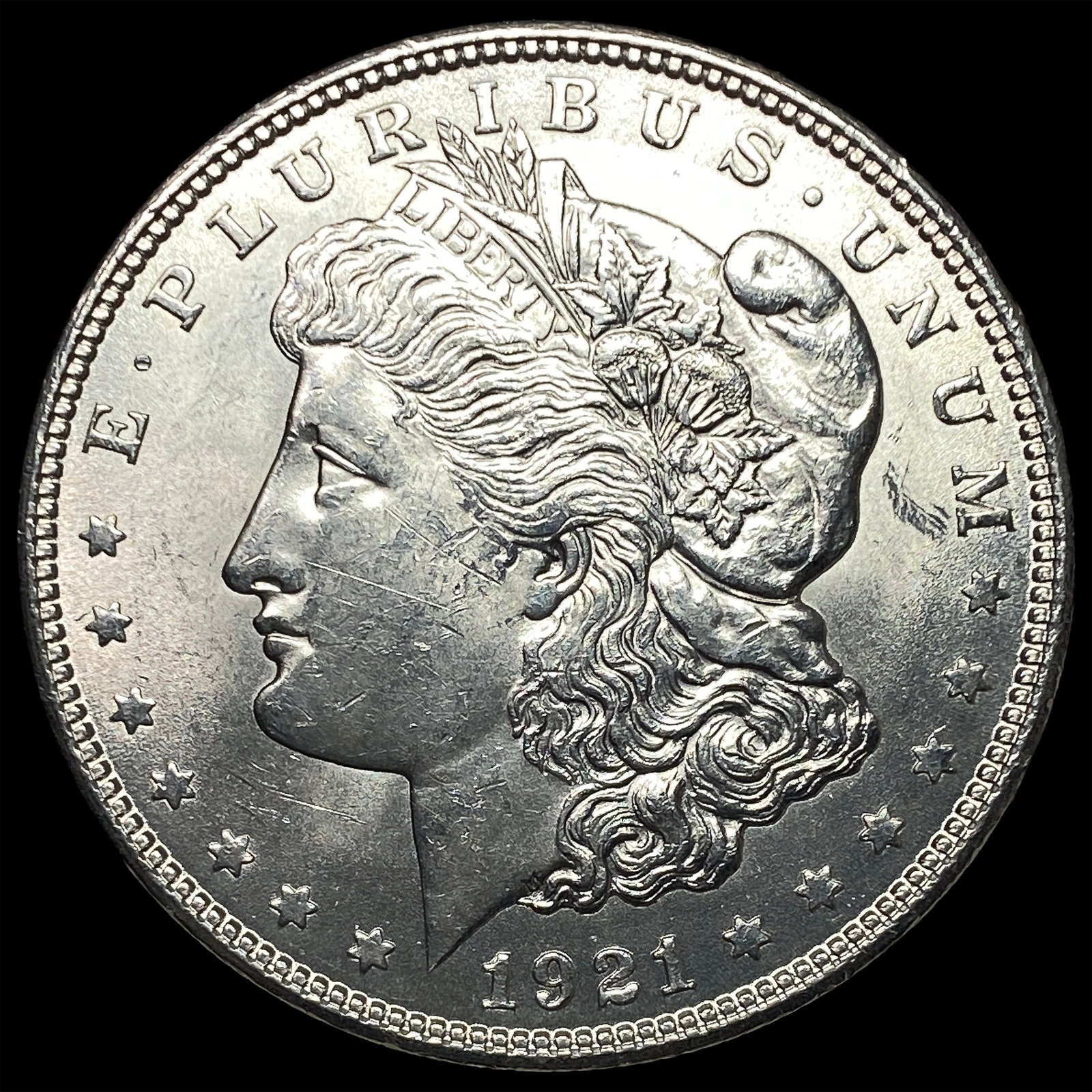 1921 Silver Morgan Dollar GEM BU (1 of 2)
