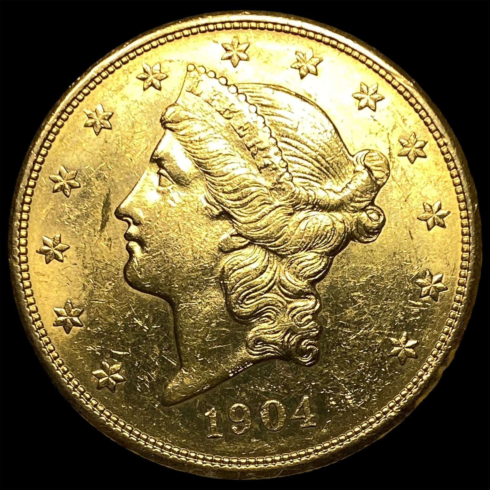 1904 Liberty Head $20 Gold Double Eagle UNCIRCULATED: 1904 Liberty Head $20 Gold Double Eagle UNCIRCULATED