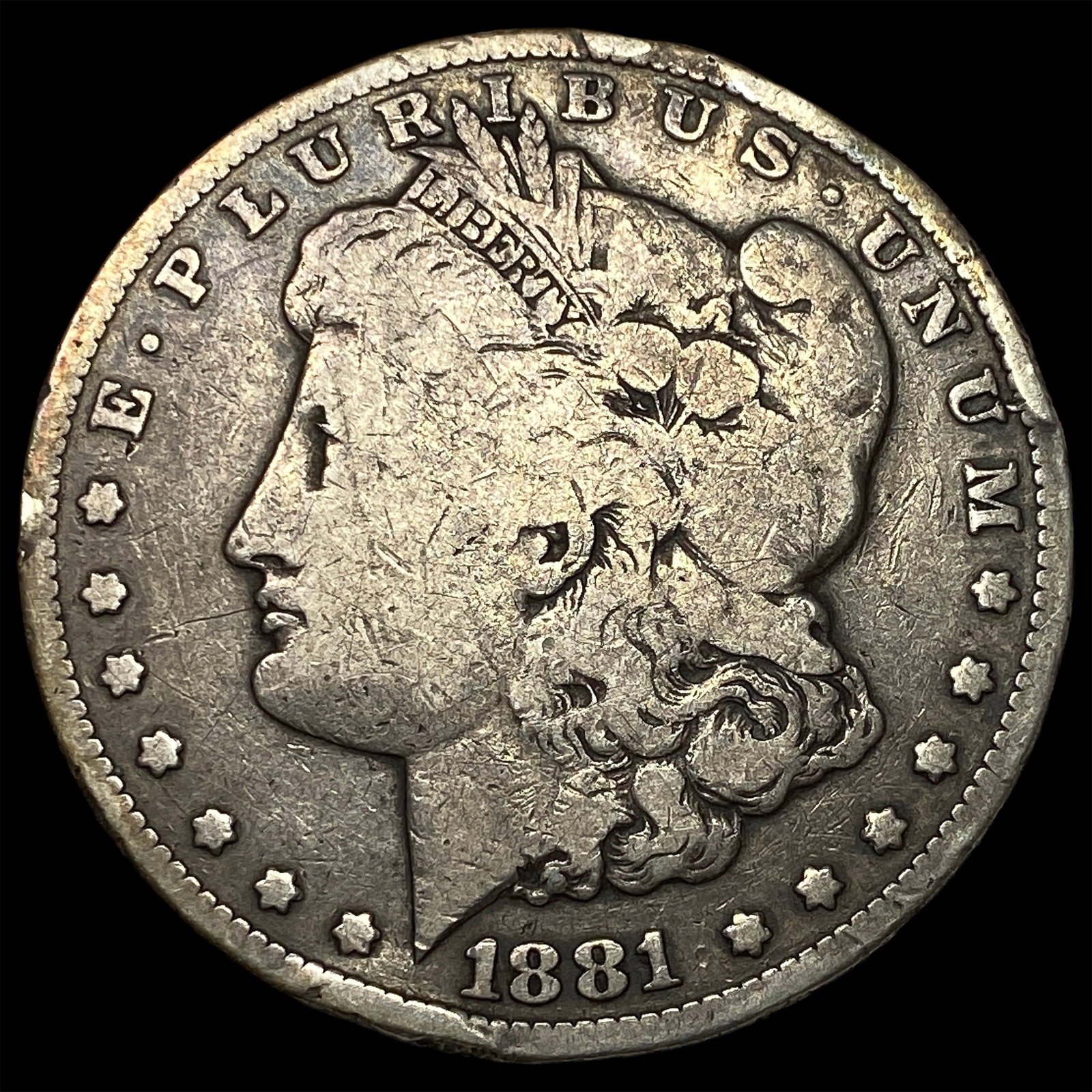 1881-CC Silver Morgan Dollar LIGHTLY CIRCULATED (1 of 2)