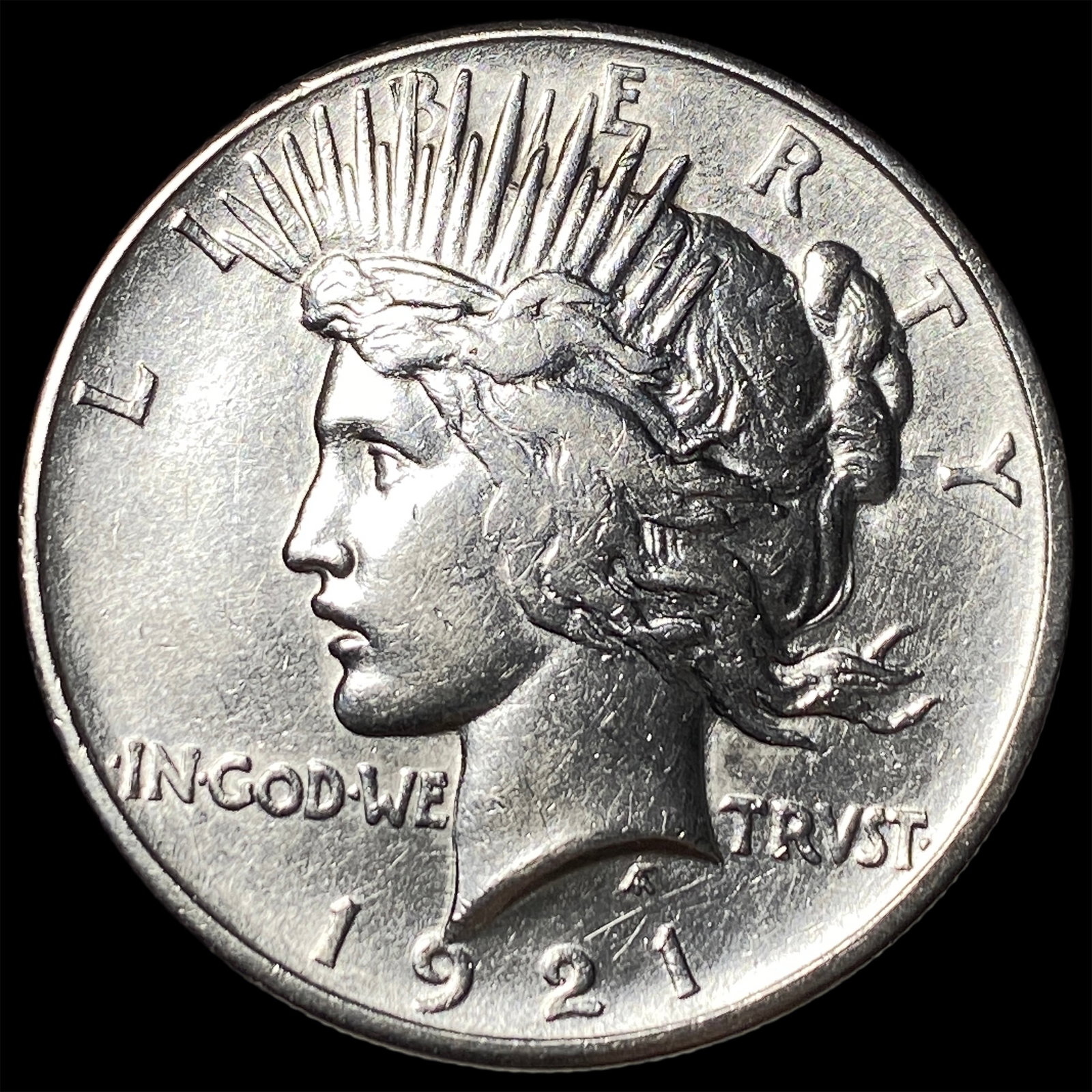 1921 Silver Peace Dollar CHOICE AU (1 of 2)