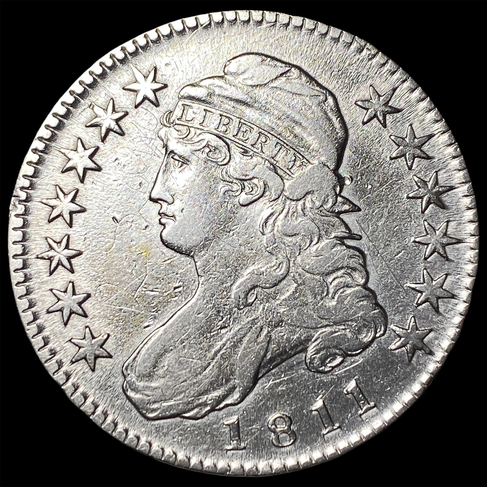 1811 Capped Bust Half Dollar NEARLY UNCIRCULATED (1 of 2)