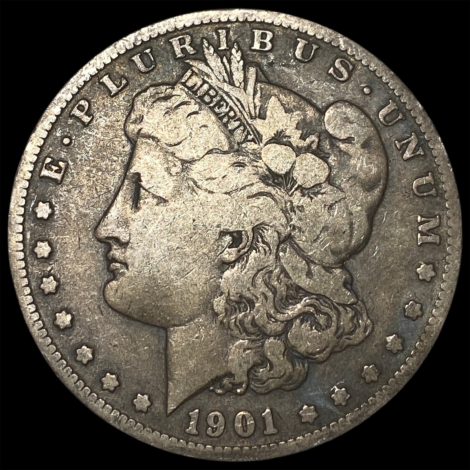 1901-S Silver Morgan Dollar CLOSELY UNCIRCULATED: 1901-S Silver Morgan Dollar CLOSELY UNCIRCULATED