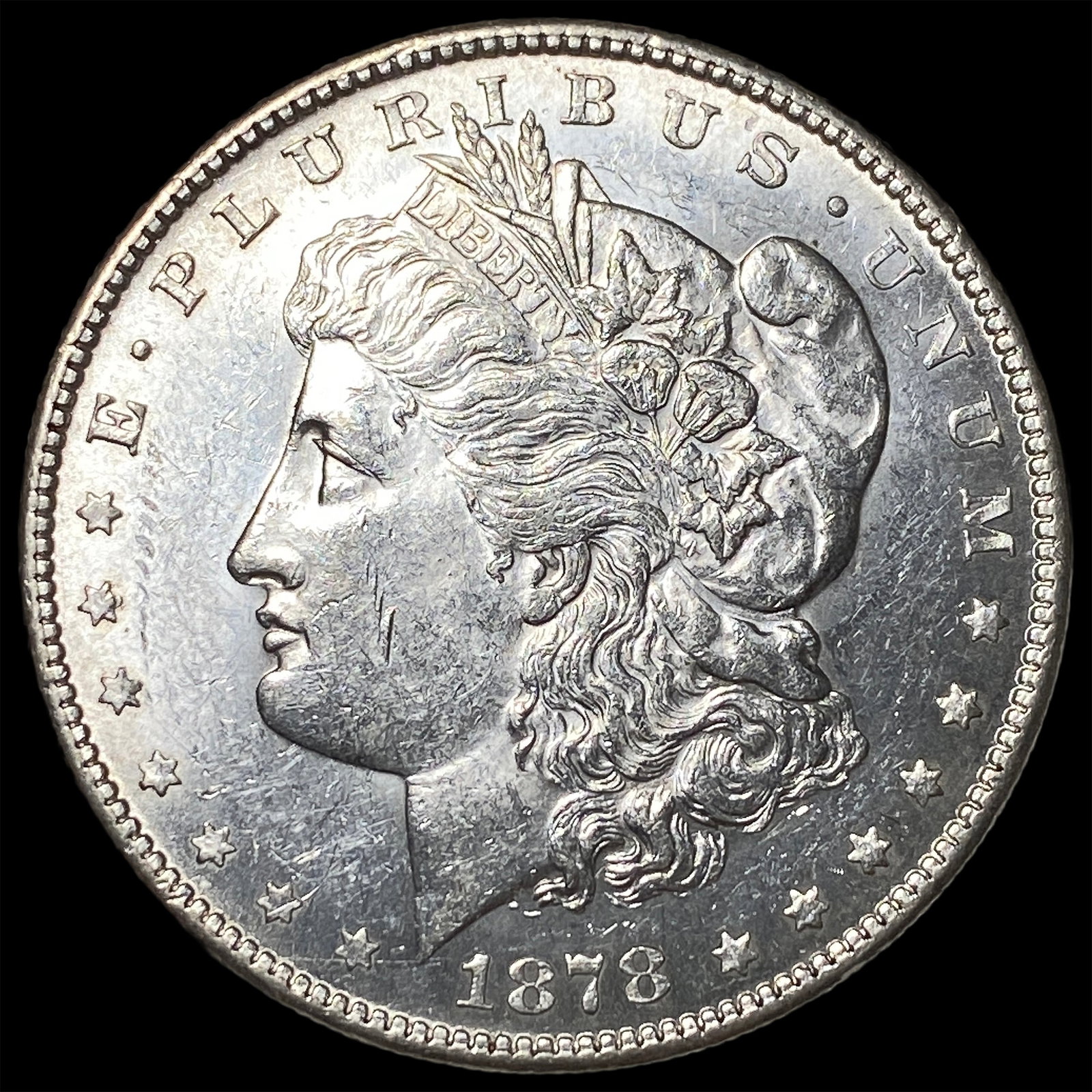1878-S Silver Morgan Dollar GEM BU: 1878-S Silver Morgan Dollar GEM BU