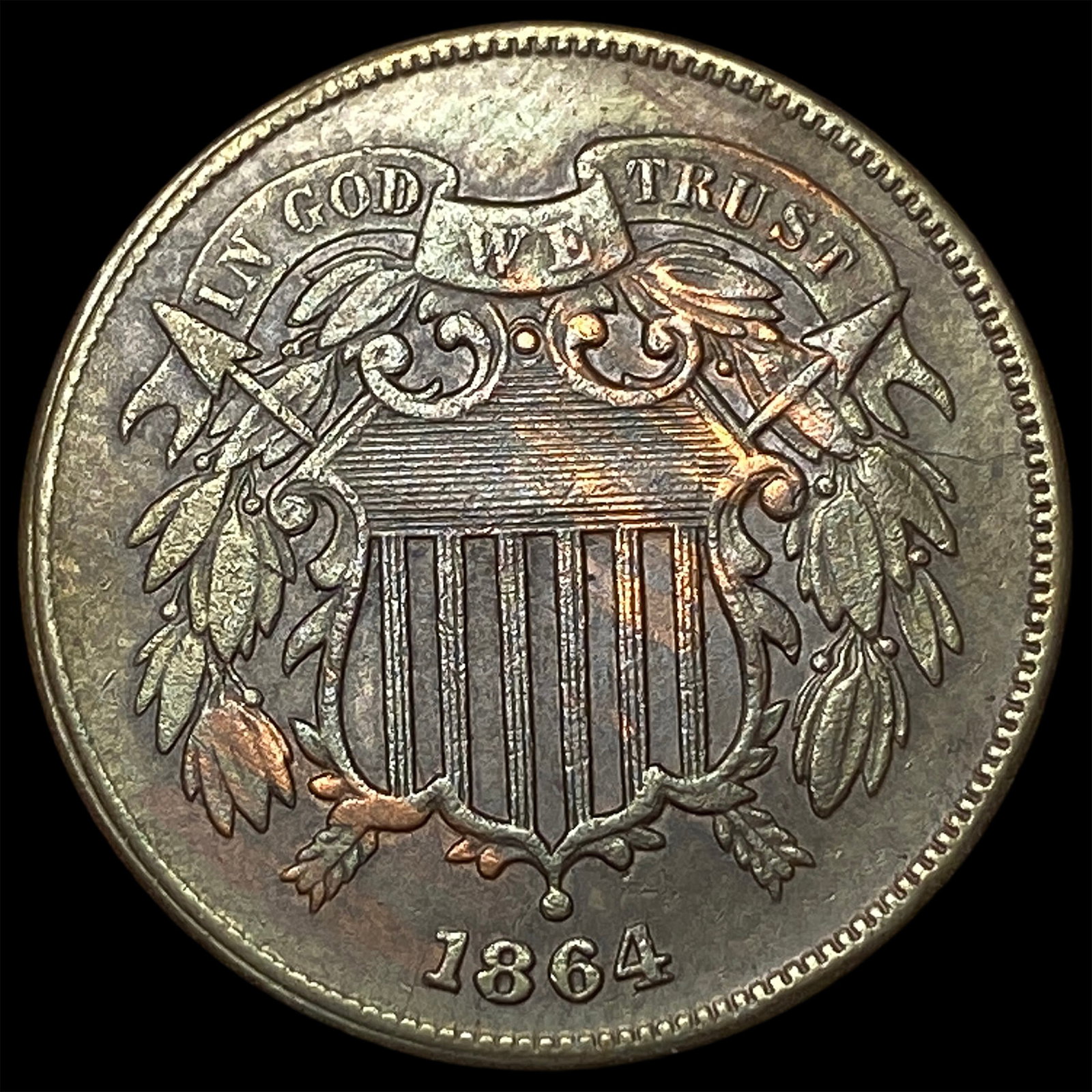 1864 Copper 2 Cents CLOSELY UNCIRCULATED (1 of 2)