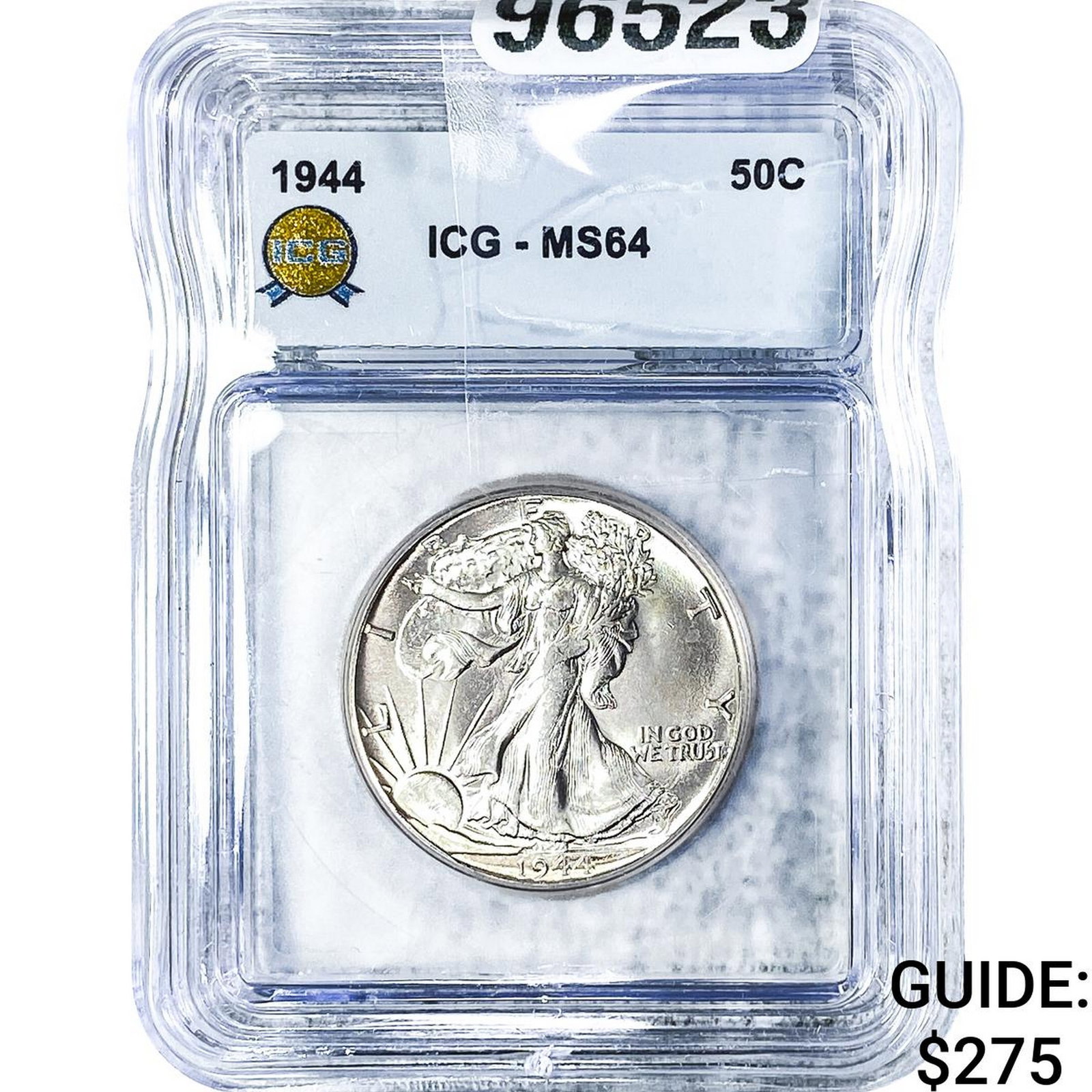 1944 Walking Liberty Half Dollar ICG MS64: 1944 Walking Liberty Half Dollar ICG MS64