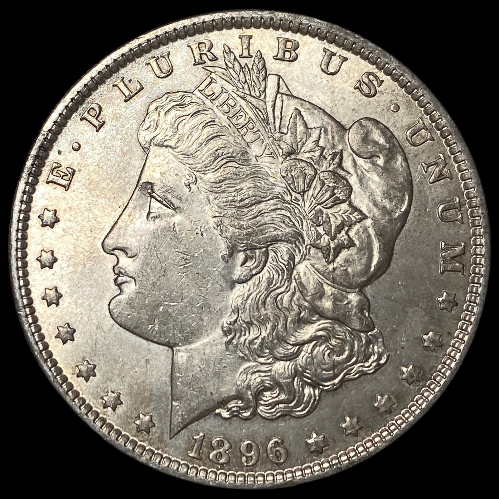 1896 Morgan Silver Dollar CLOSELY UNCIRCULATED: 1896 Morgan Silver Dollar CLOSELY UNCIRCULATED