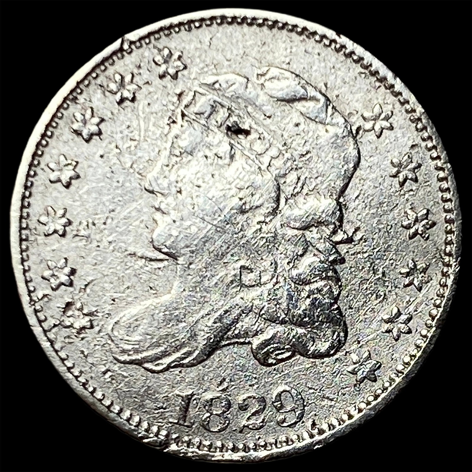 1829 Capped Bust Half Dime LIGHTLY CIRCULATED (1 of 2)