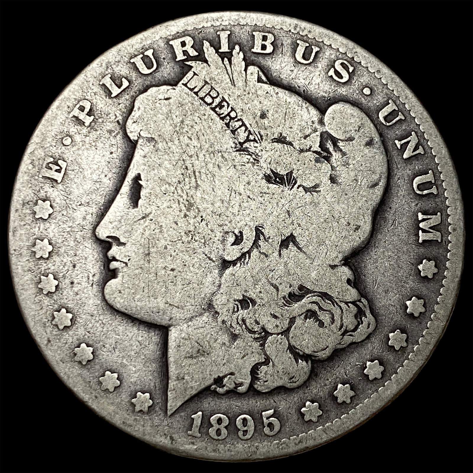 1895-S Silver Morgan Dollar NICELY CIRCULATED (1 of 2)