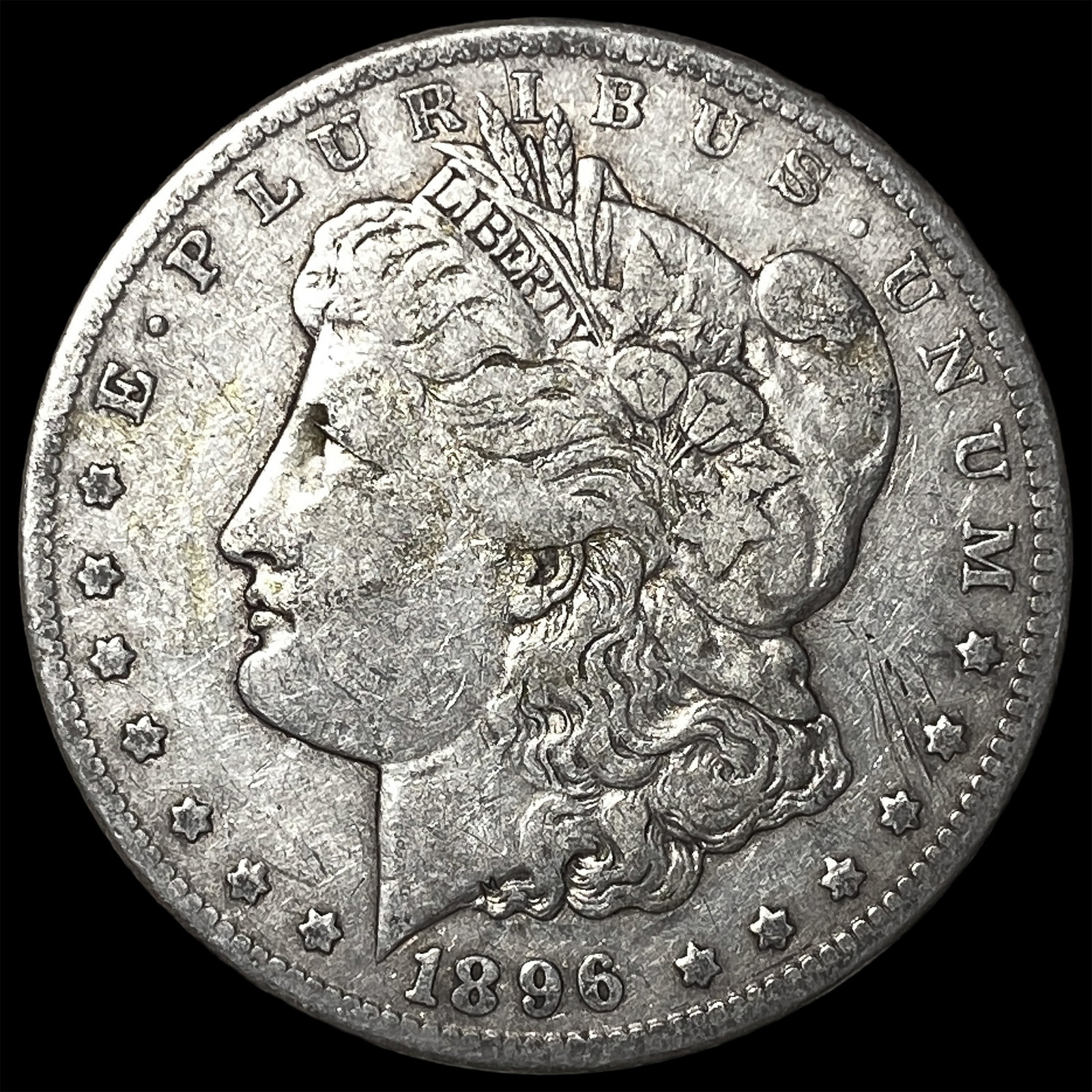 1896-S Silver Morgan Dollar ABOUT UNCIRCULATED: 1896-S Silver Morgan Dollar ABOUT UNCIRCULATED