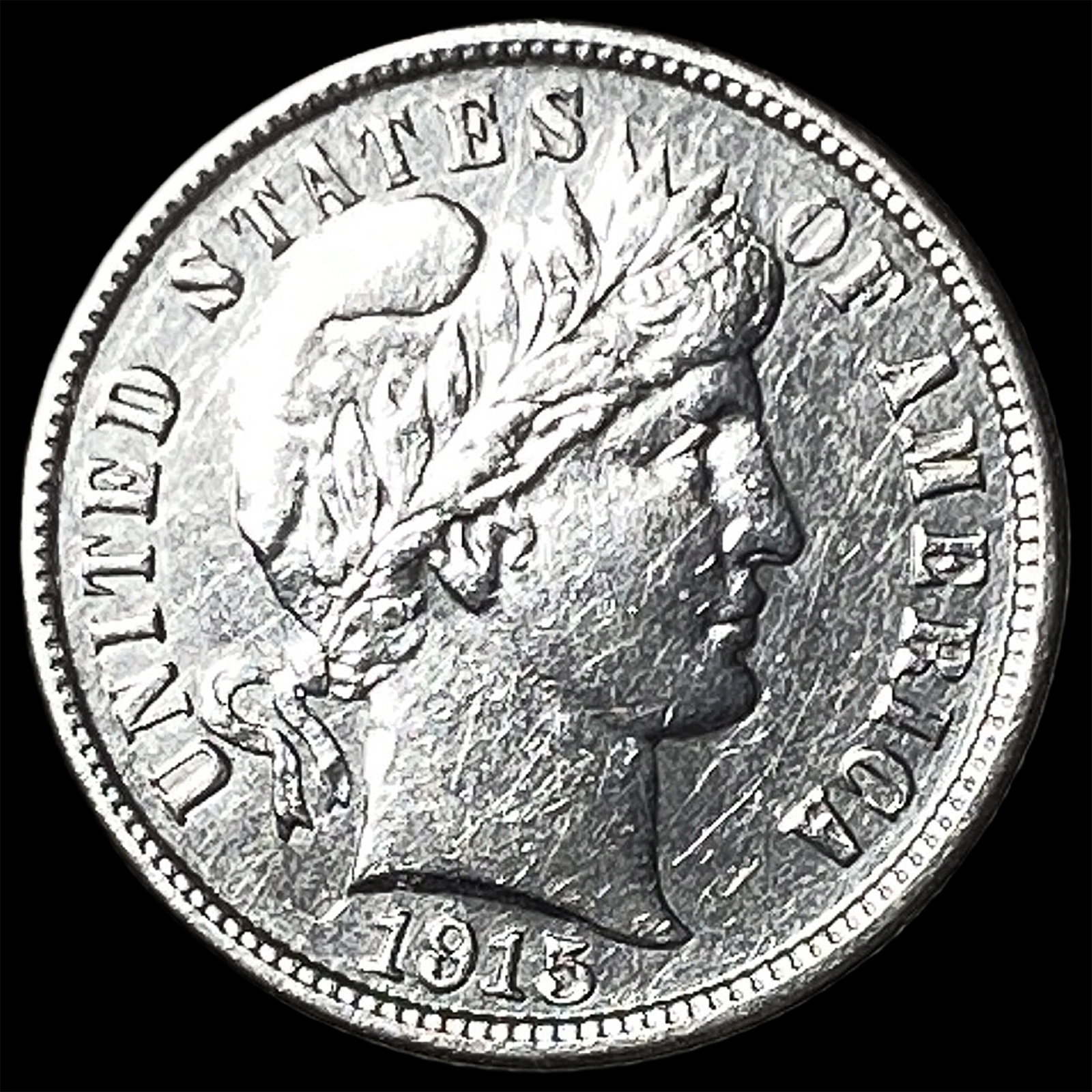 1913-S Silver Barber Dime UNCIRCULATED (1 of 2)