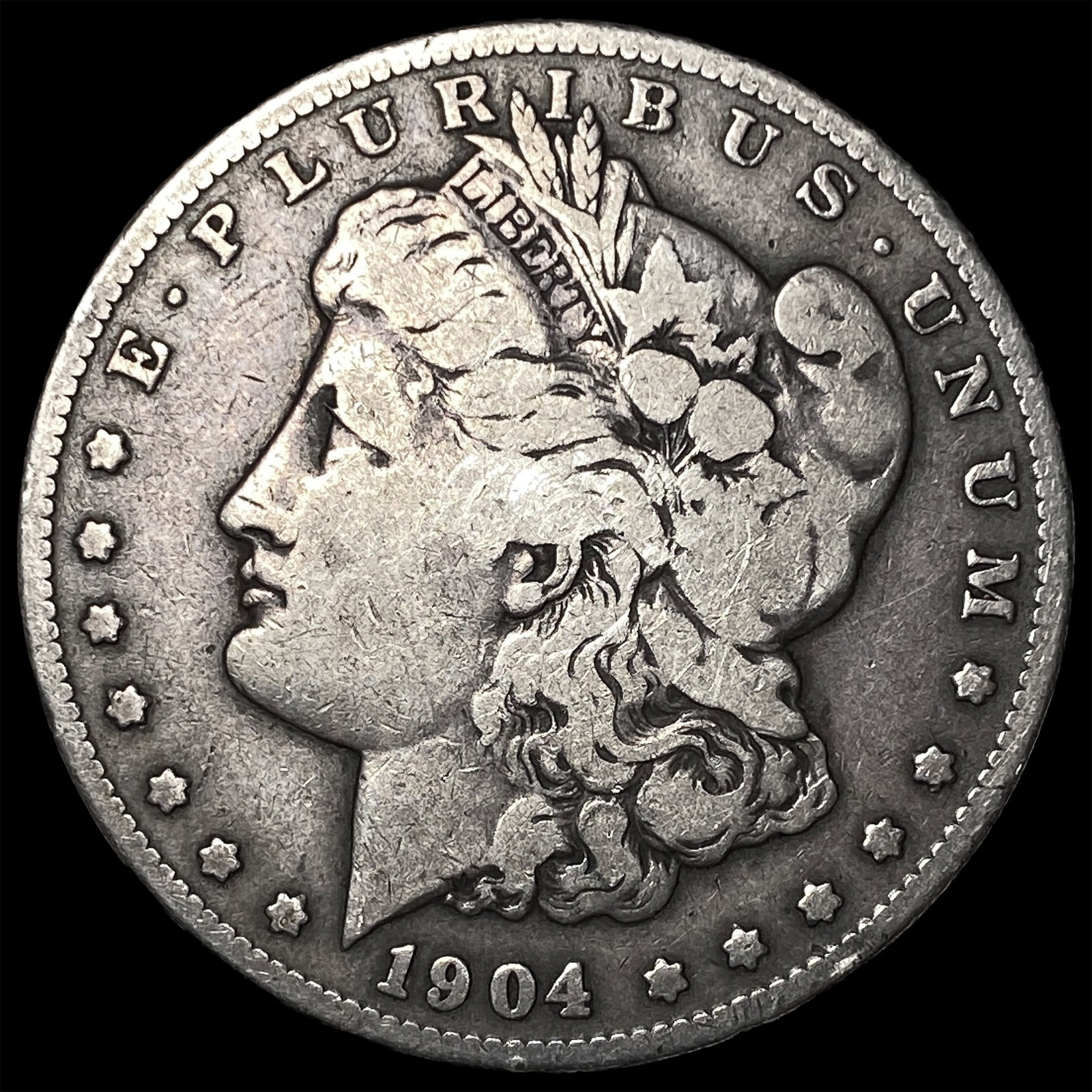 1904-S Silver Morgan Dollar LIGHTLY CIRCULATED: 1904-S Silver Morgan Dollar LIGHTLY CIRCULATED