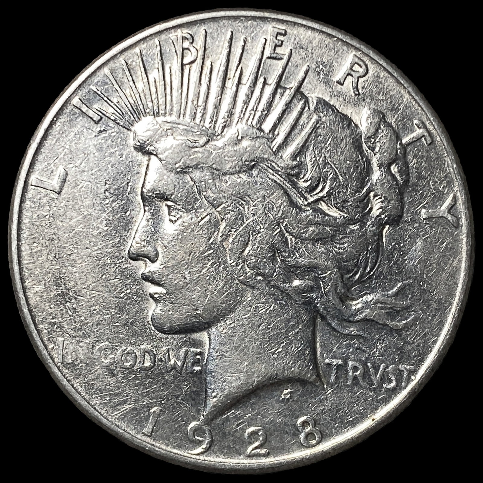 1928 Silver Peace Dollar CLOSELY UNCIRCULATED: 1928 Silver Peace Dollar CLOSELY UNCIRCULATED