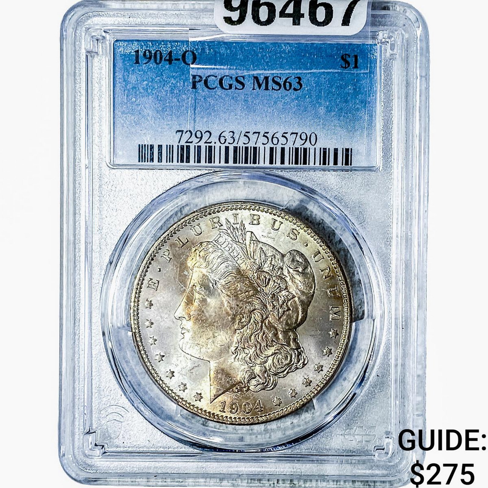 1904-O Morgan Silver Dollar PCGS MS63: 1904-O Morgan Silver Dollar PCGS MS63