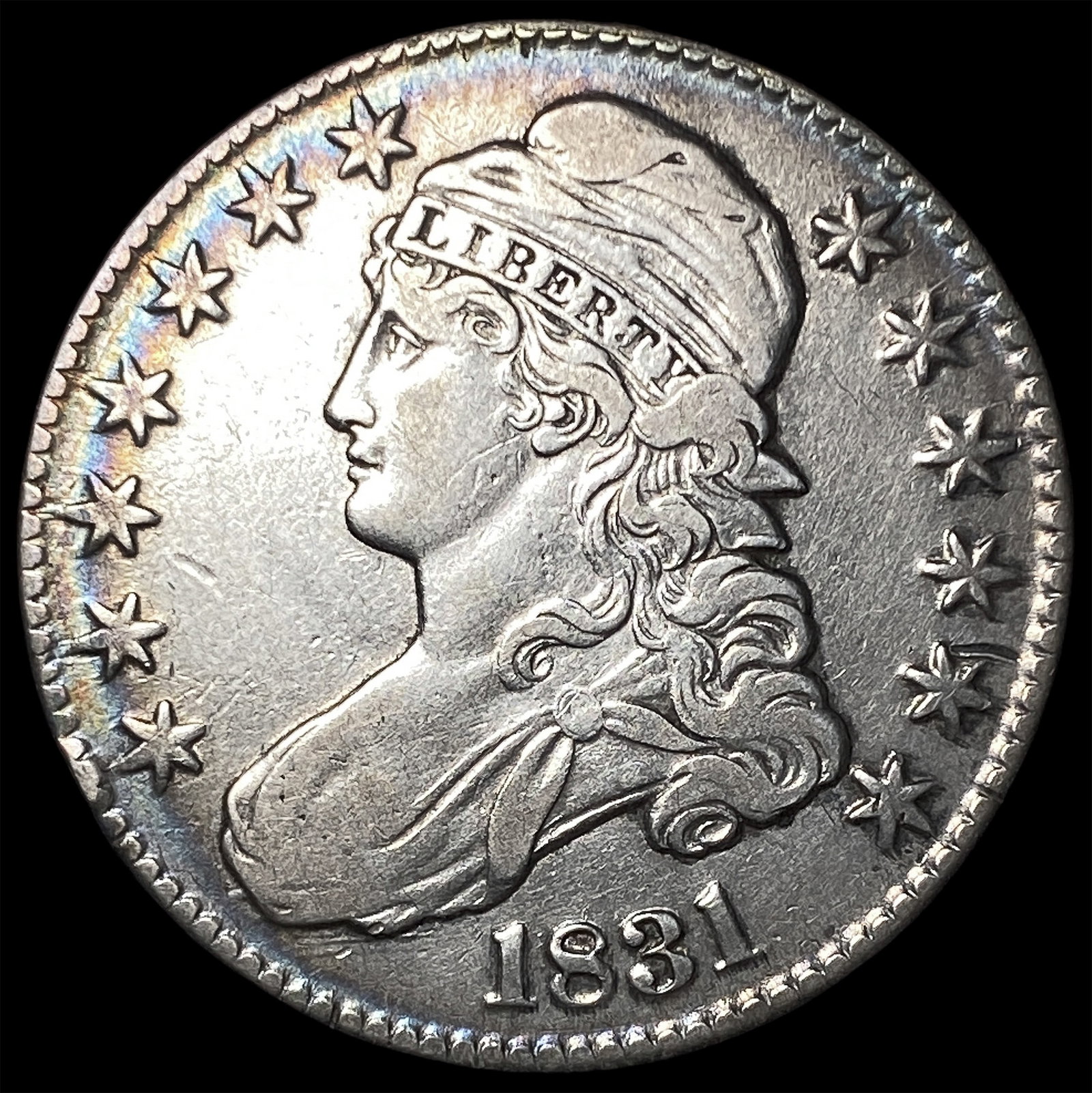 1831 Capped Bust Half Dollar NEARLY UNCIRCULATED: 1831 Capped Bust Half Dollar NEARLY UNCIRCULATED