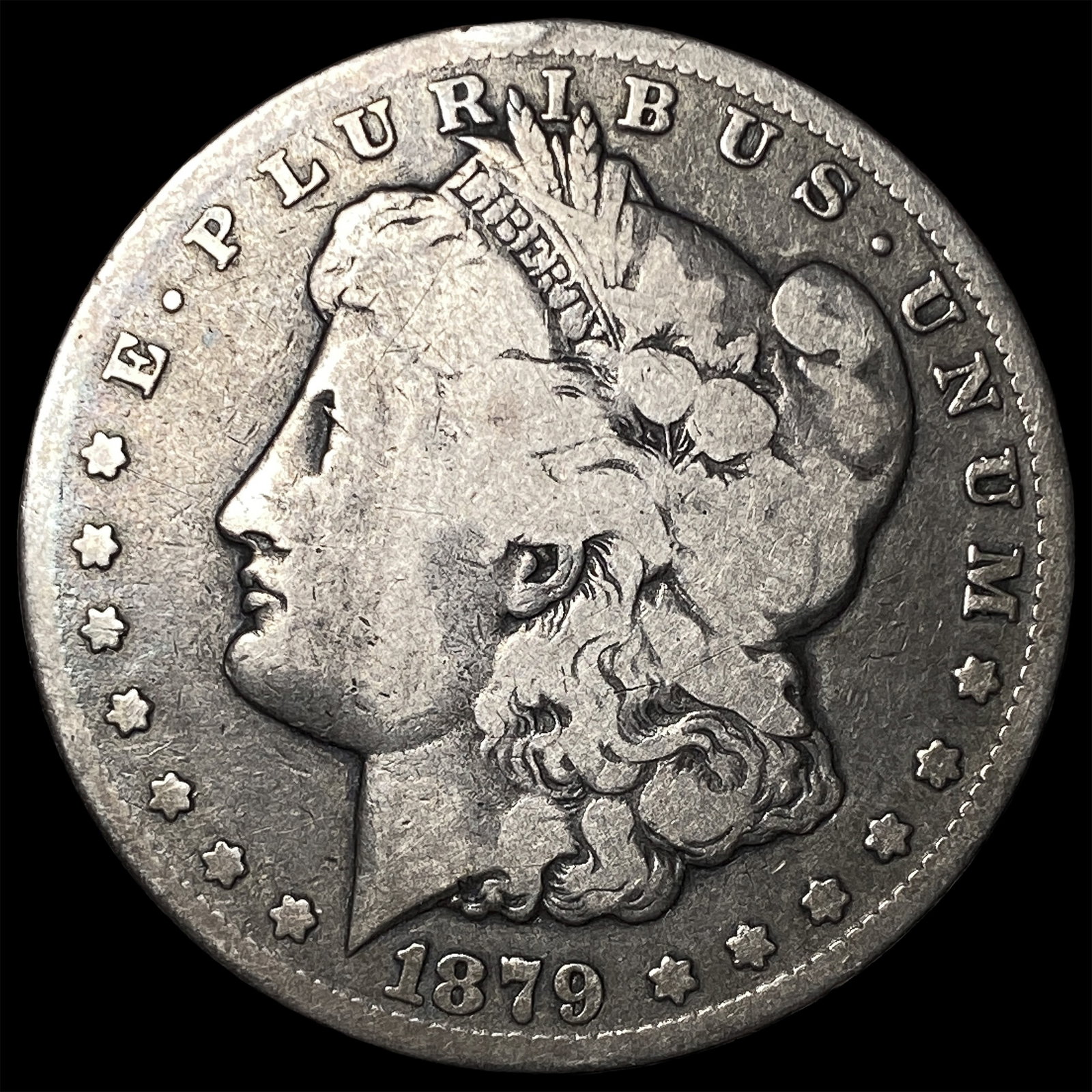 1879-CC Silver Morgan Dollar LIGHTLY CIRCULATED: 1879-CC Silver Morgan Dollar LIGHTLY CIRCULATED