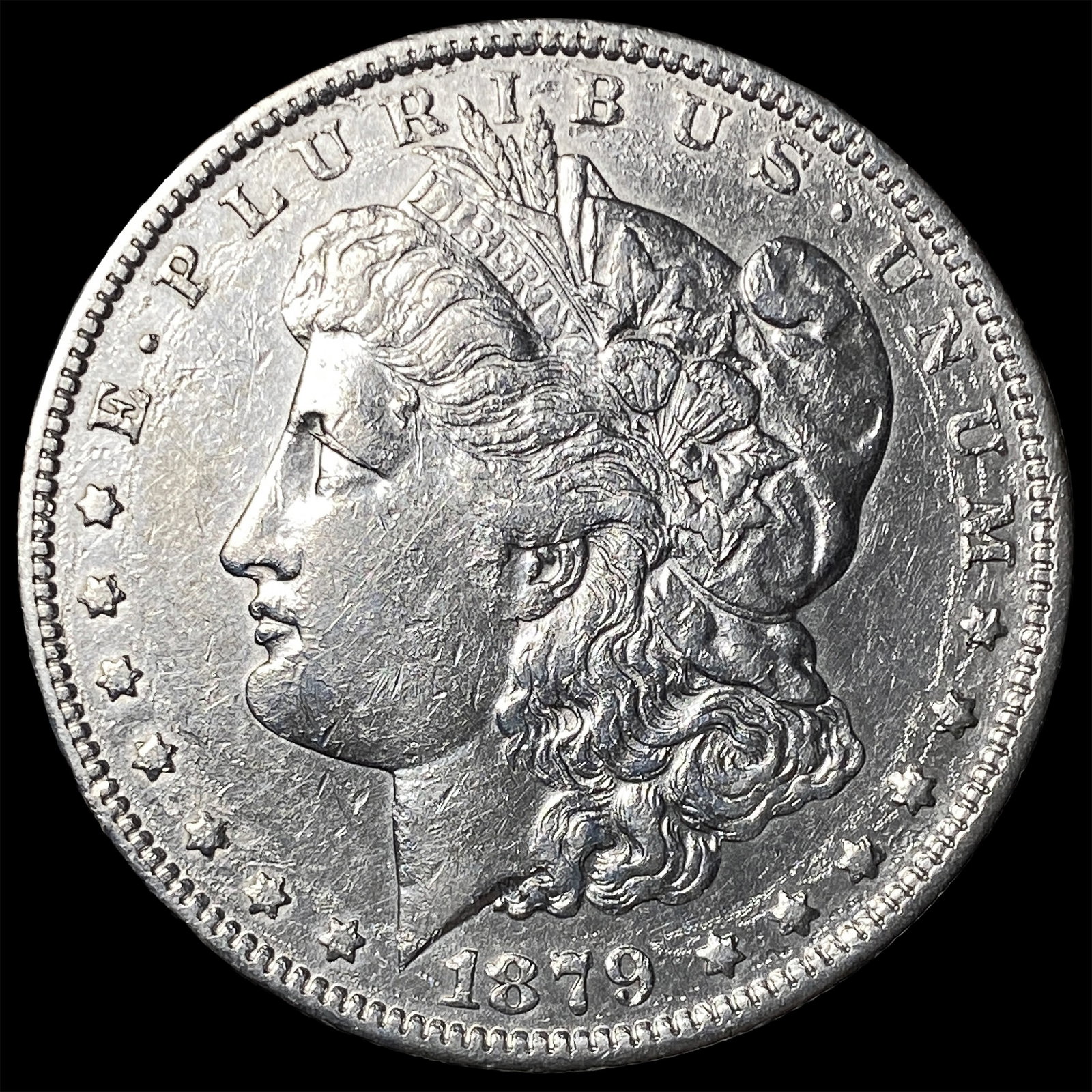 1879-S Silver Morgan Dollar CLOSELY UNCIRCULATED: 1879-S Silver Morgan Dollar CLOSELY UNCIRCULATED