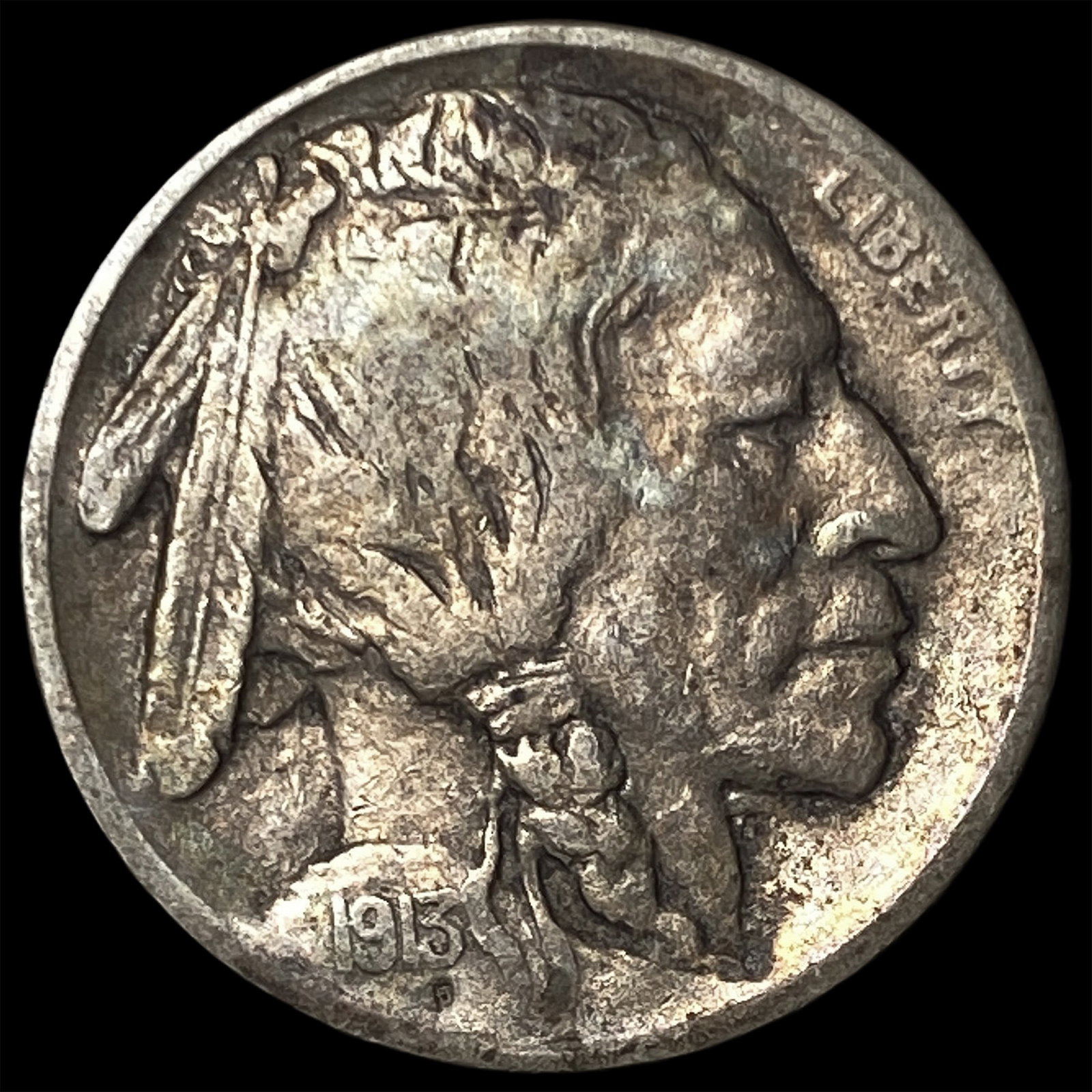 1913 Type 1 Buffalo Nickel CLOSELY UNCIRCULATED: 1913 Type 1 Buffalo Nickel CLOSELY UNCIRCULATED