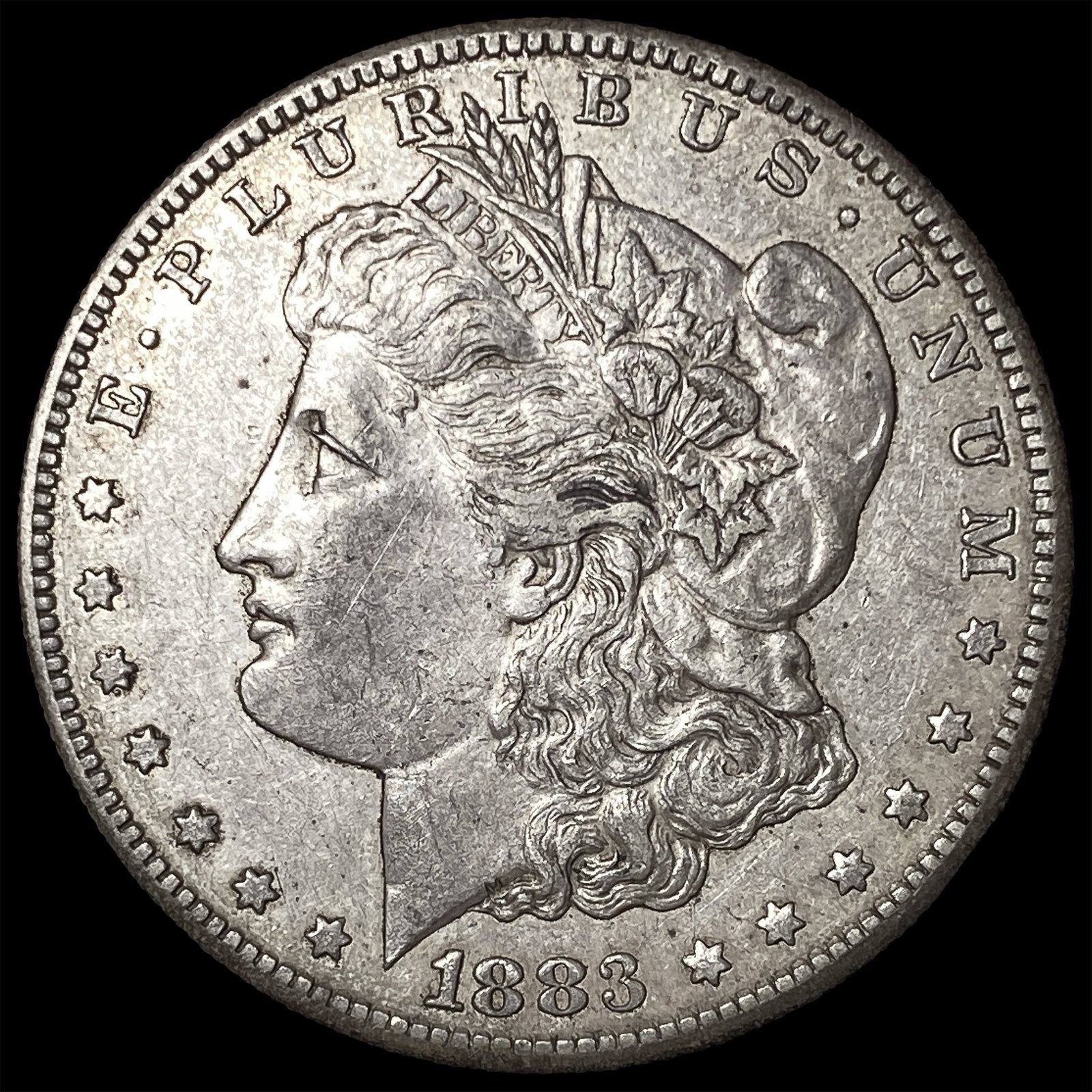 1883-S Morgan Silver Dollar CLOSELY UNCIRCULATED: 1883-S Morgan Silver Dollar CLOSELY UNCIRCULATED