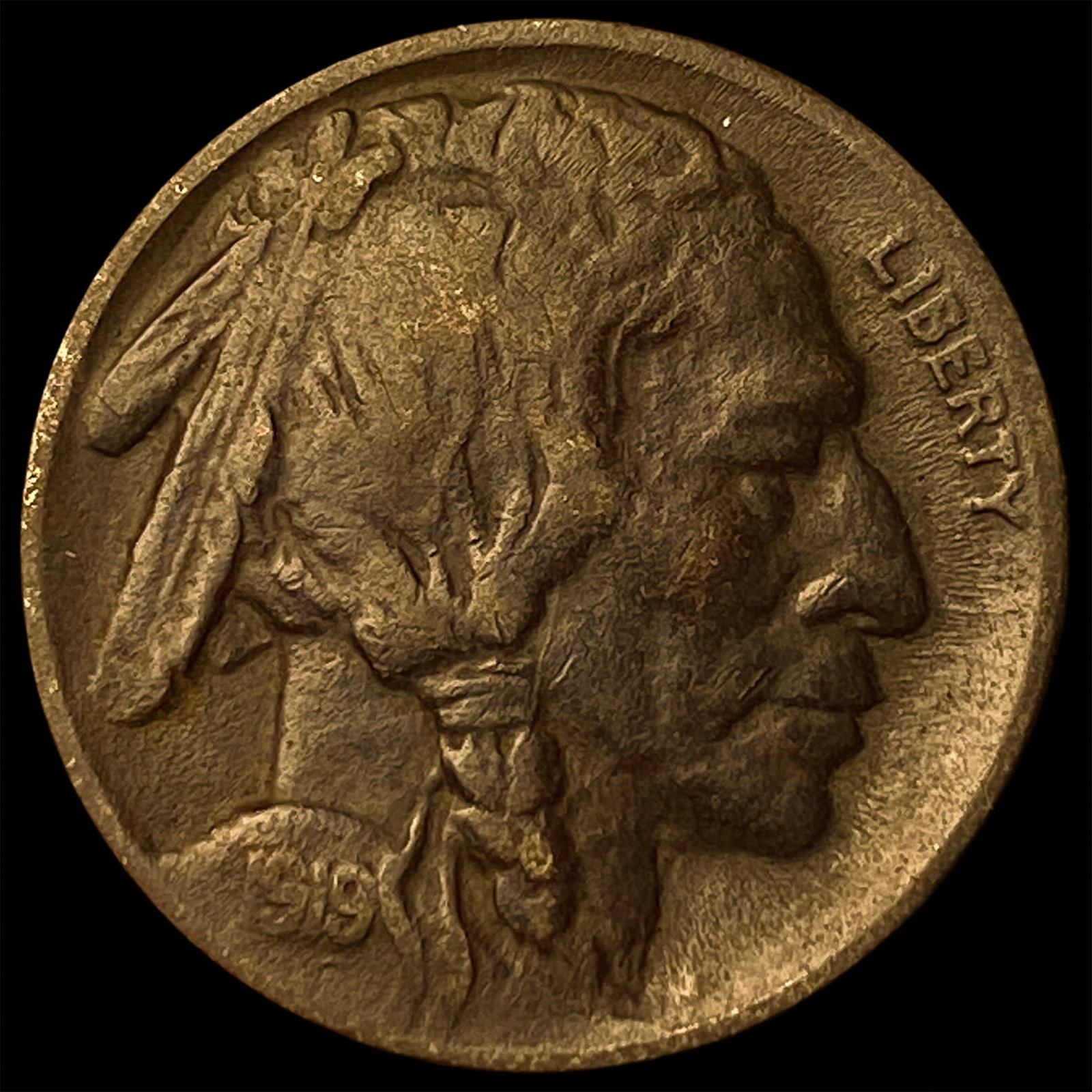 1919-D Buffalo Nickel NEARLY UNCIRCULATED: 1919-D Buffalo Nickel NEARLY UNCIRCULATED