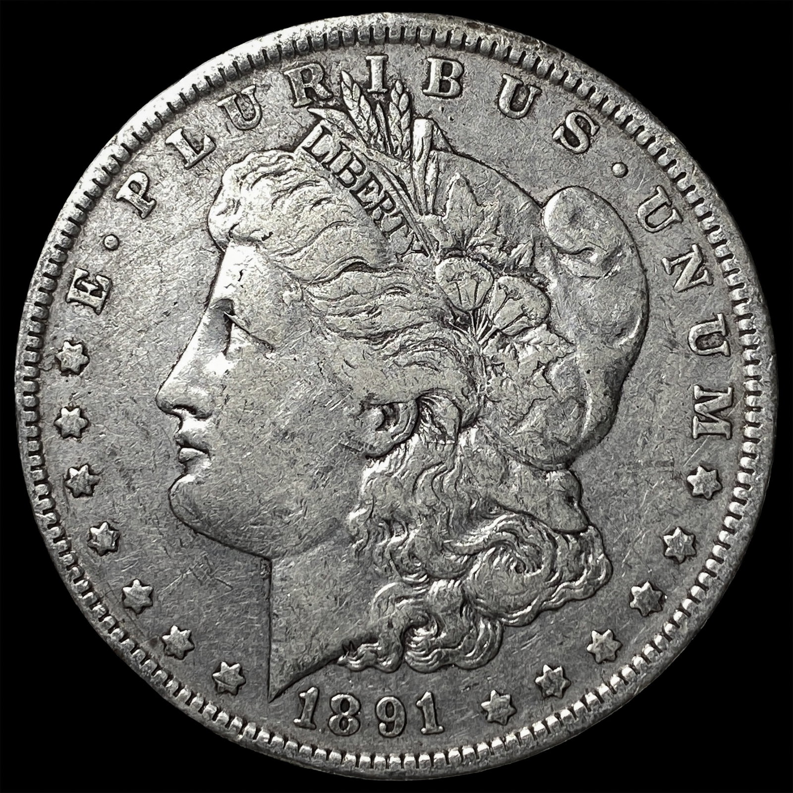 1891-O Silver Morgan Dollar NEARLY UNCIRCULATED: 1891-O Silver Morgan Dollar NEARLY UNCIRCULATED