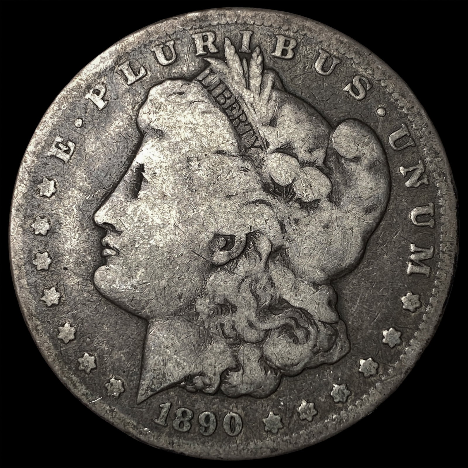 1890-CC Silver Morgan Dollar LIGHTLY CIRCULATED (1 of 2)