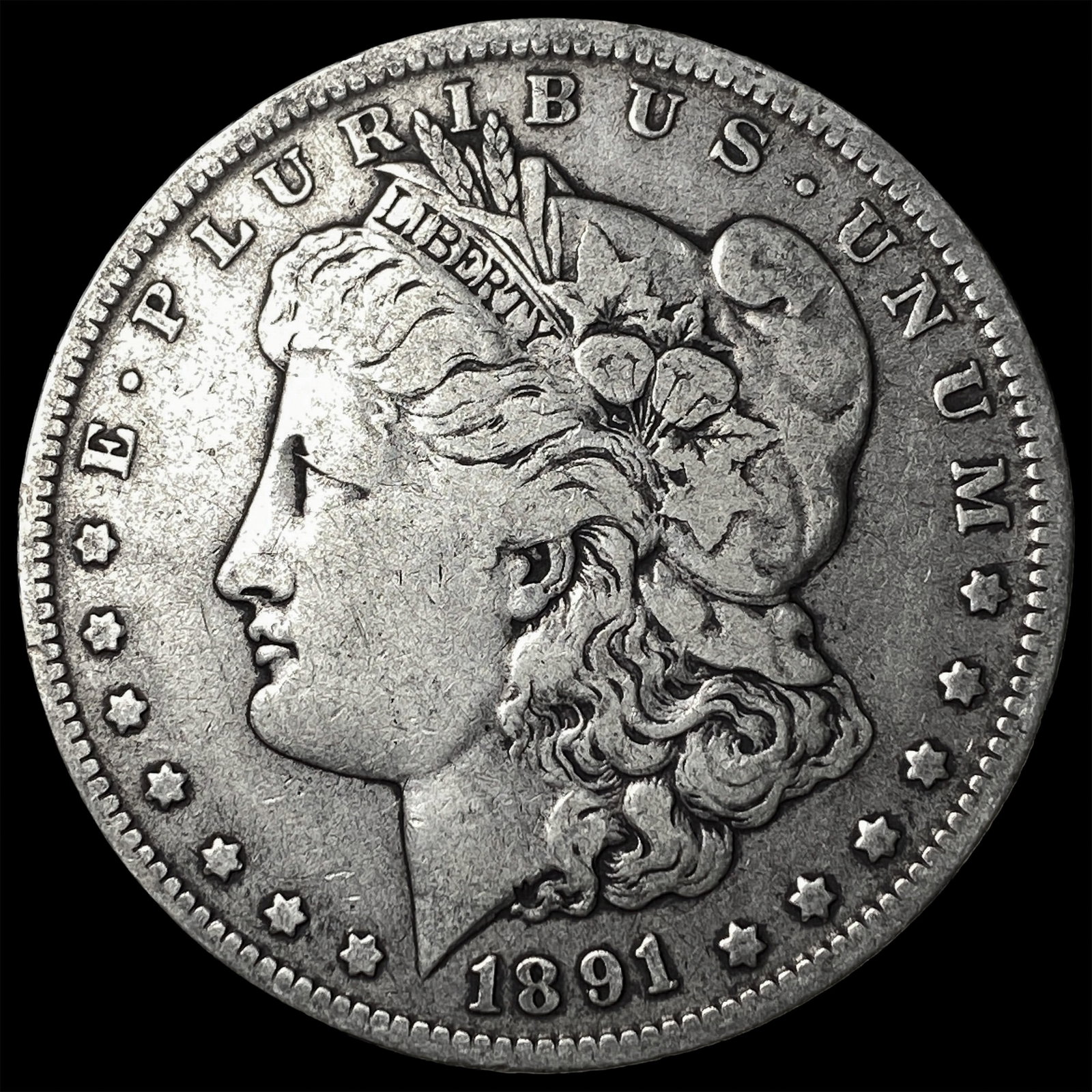 1891-O Silver Morgan Dollar ABOUT UNCIRCULATED: 1891-O Silver Morgan Dollar ABOUT UNCIRCULATED