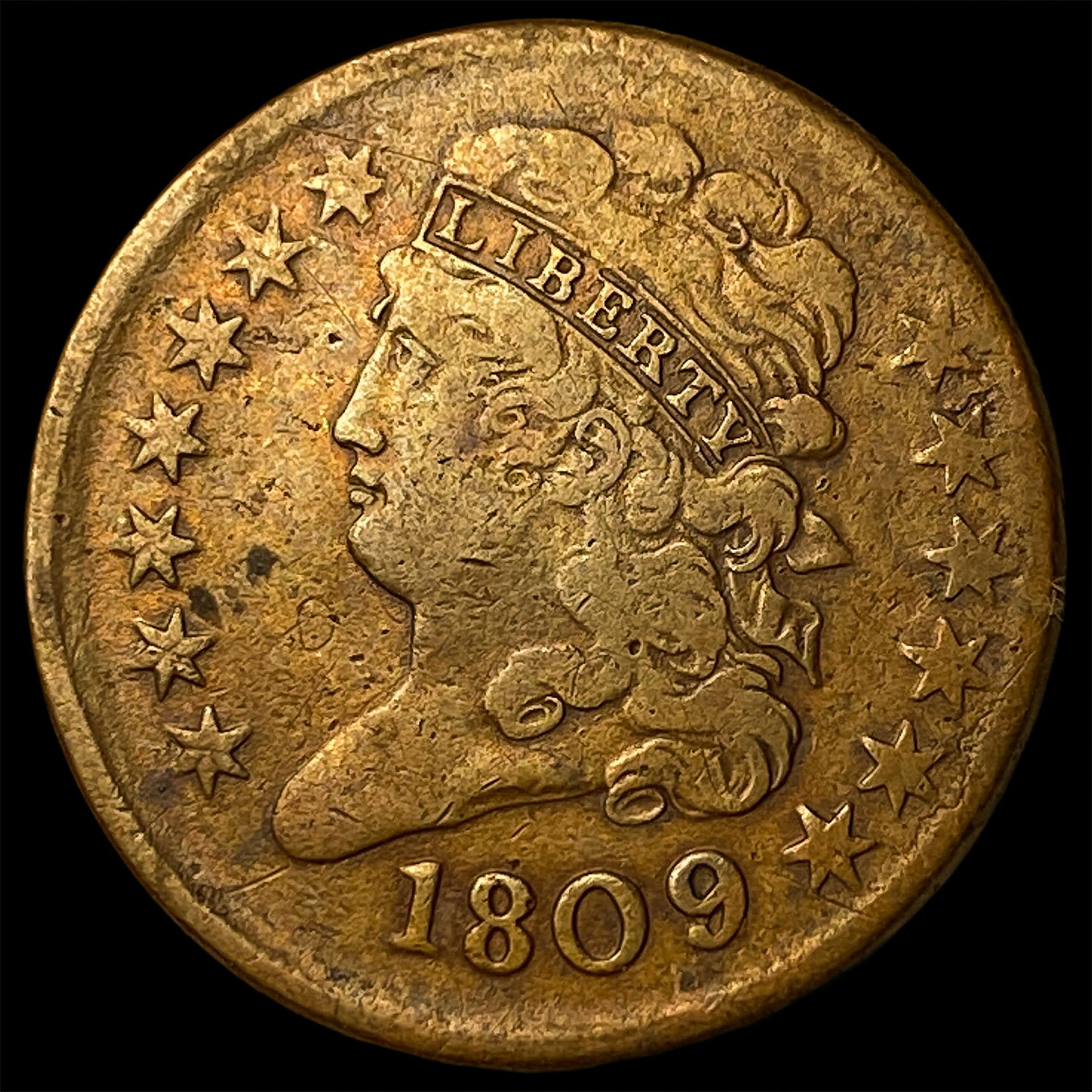 1809 Classic Head Half Cent NEARLY UNCIRCULATED (1 of 2)