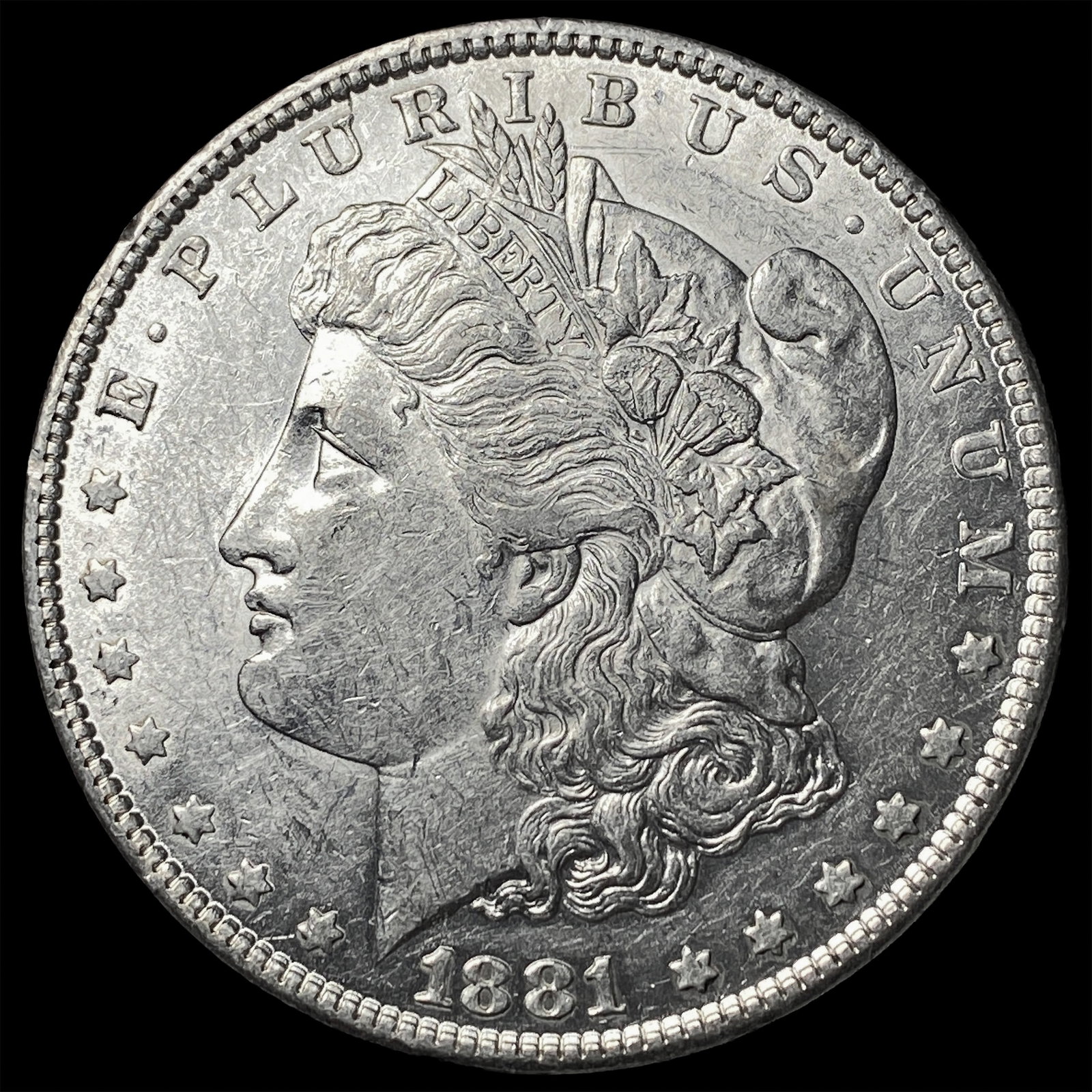 1881 Morgan Silver Dollar CHOICE AU: 1881 Morgan Silver Dollar CHOICE AU