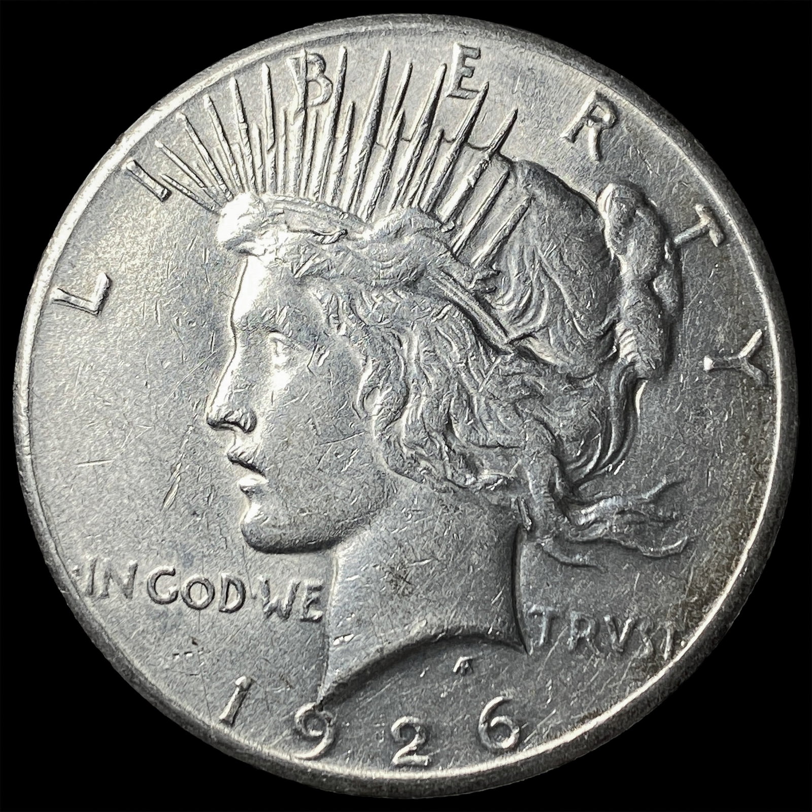 1926 Peace Silver Dollar CHOICE AU: 1926 Peace Silver Dollar CHOICE AU