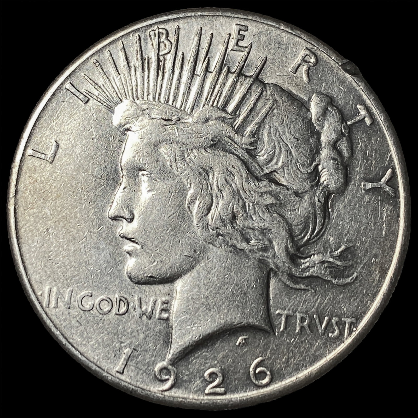 1926-S Silver Peace Dollar CLOSELY UNCIRCULATED: 1926-S Silver Peace Dollar CLOSELY UNCIRCULATED