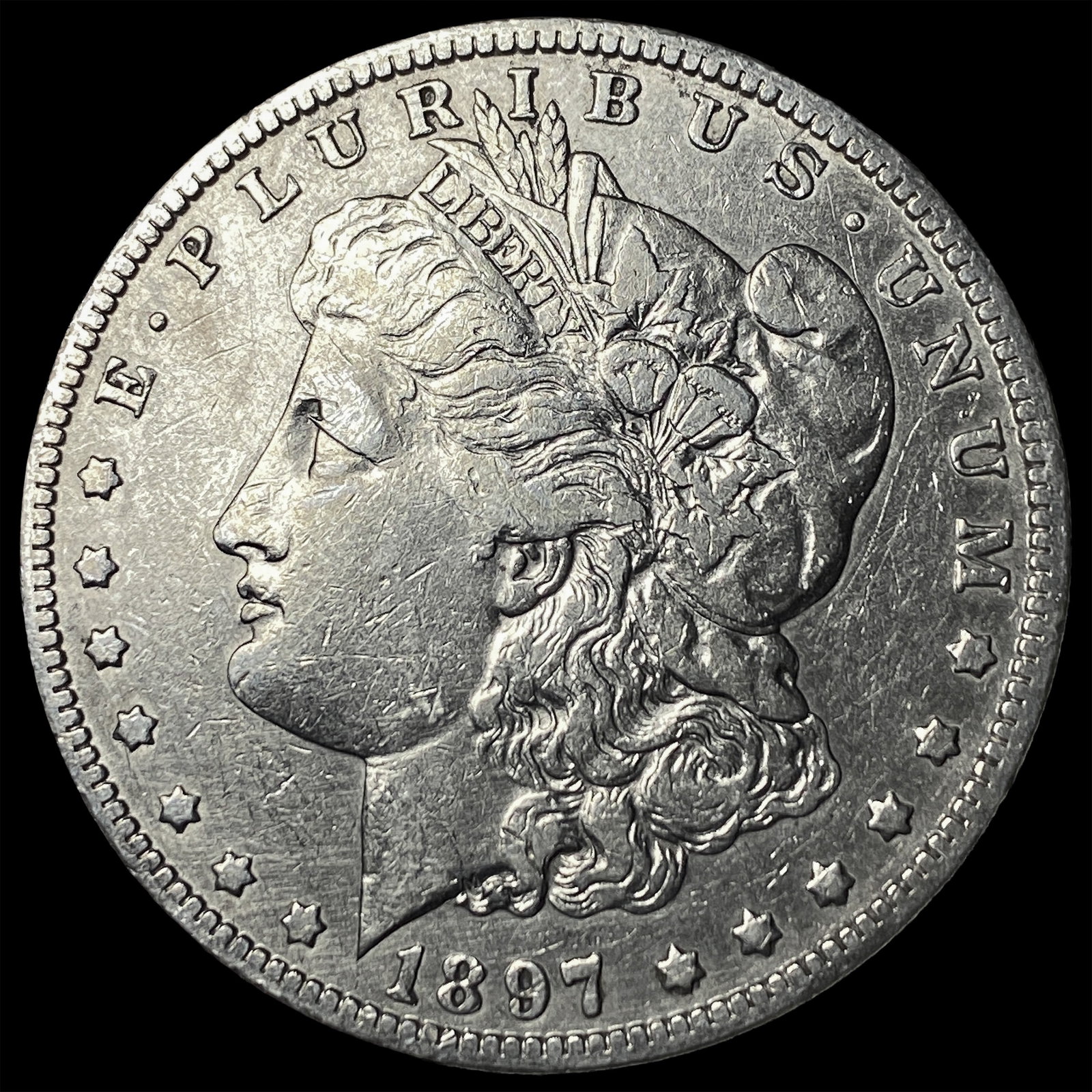 1897-O Silver Morgan Dollar NEARLY UNCIRCULATED (1 of 2)