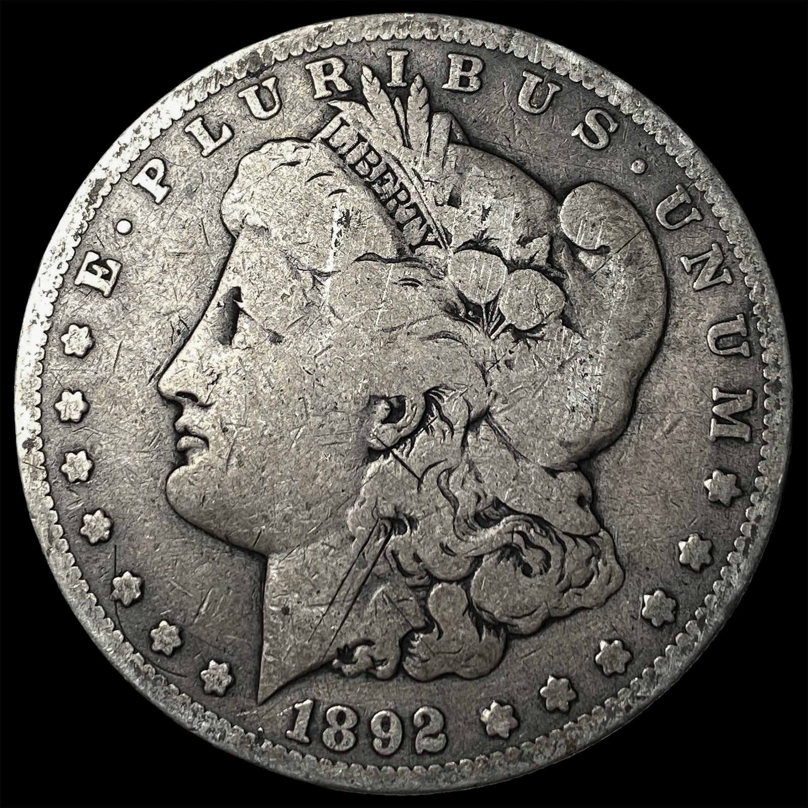 1892-S Morgan Silver Dollar NICELY CIRCULATED (1 of 2)