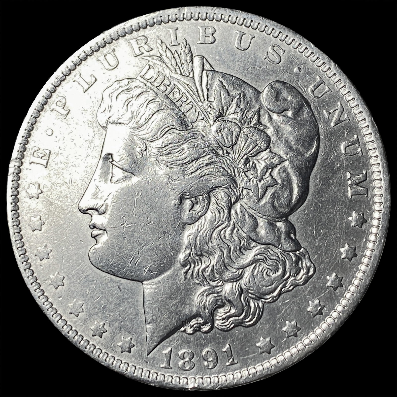 1891-O Silver Morgan Dollar NEARLY UNCIRCULATED: 1891-O Silver Morgan Dollar NEARLY UNCIRCULATED