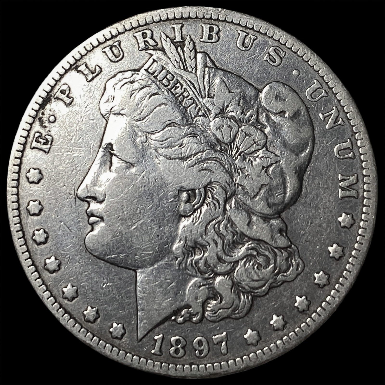 1897-O Silver Morgan Dollar NEARLY UNCIRCULATED: 1897-O Silver Morgan Dollar NEARLY UNCIRCULATED