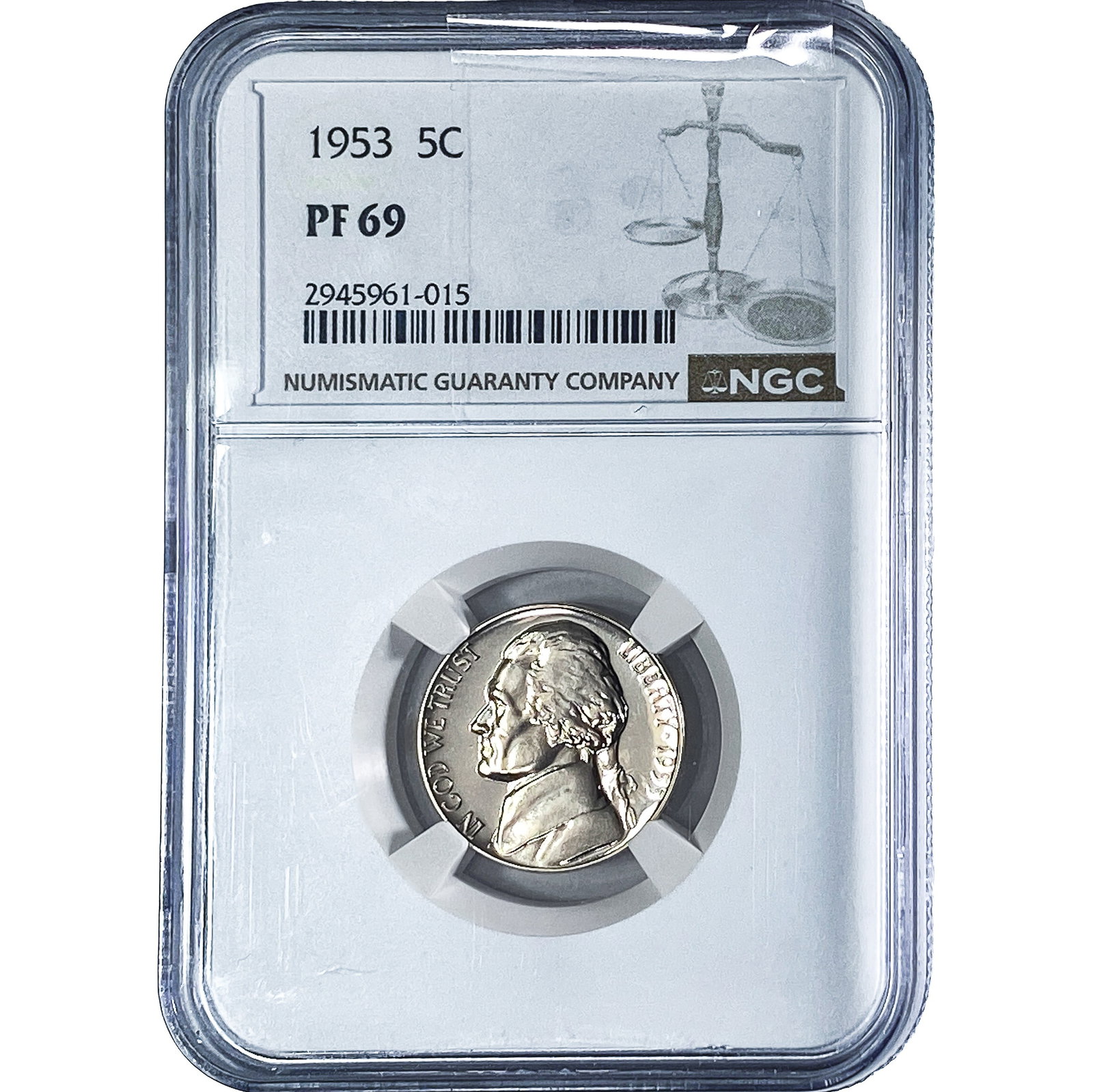 1953 Jefferson Nickel NGC PF69 (1 of 2)