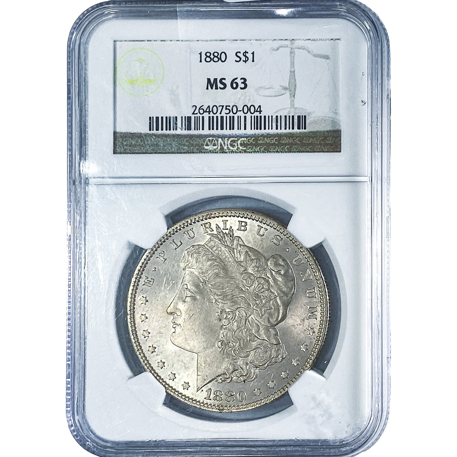1880 Morgan Silver Dollar NGC MS63 (1 of 2)