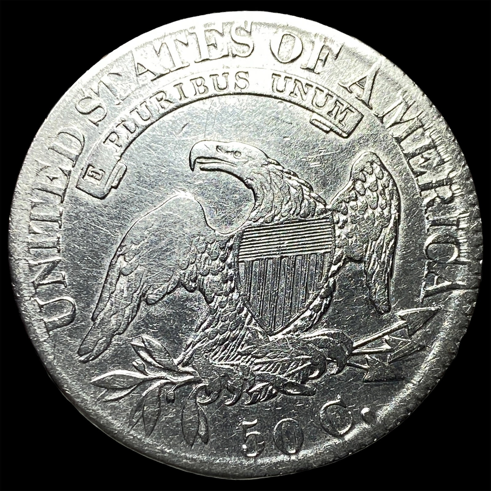 1825 Capped Bust Half Dollar ABOUT UNCIRCULATED - 2