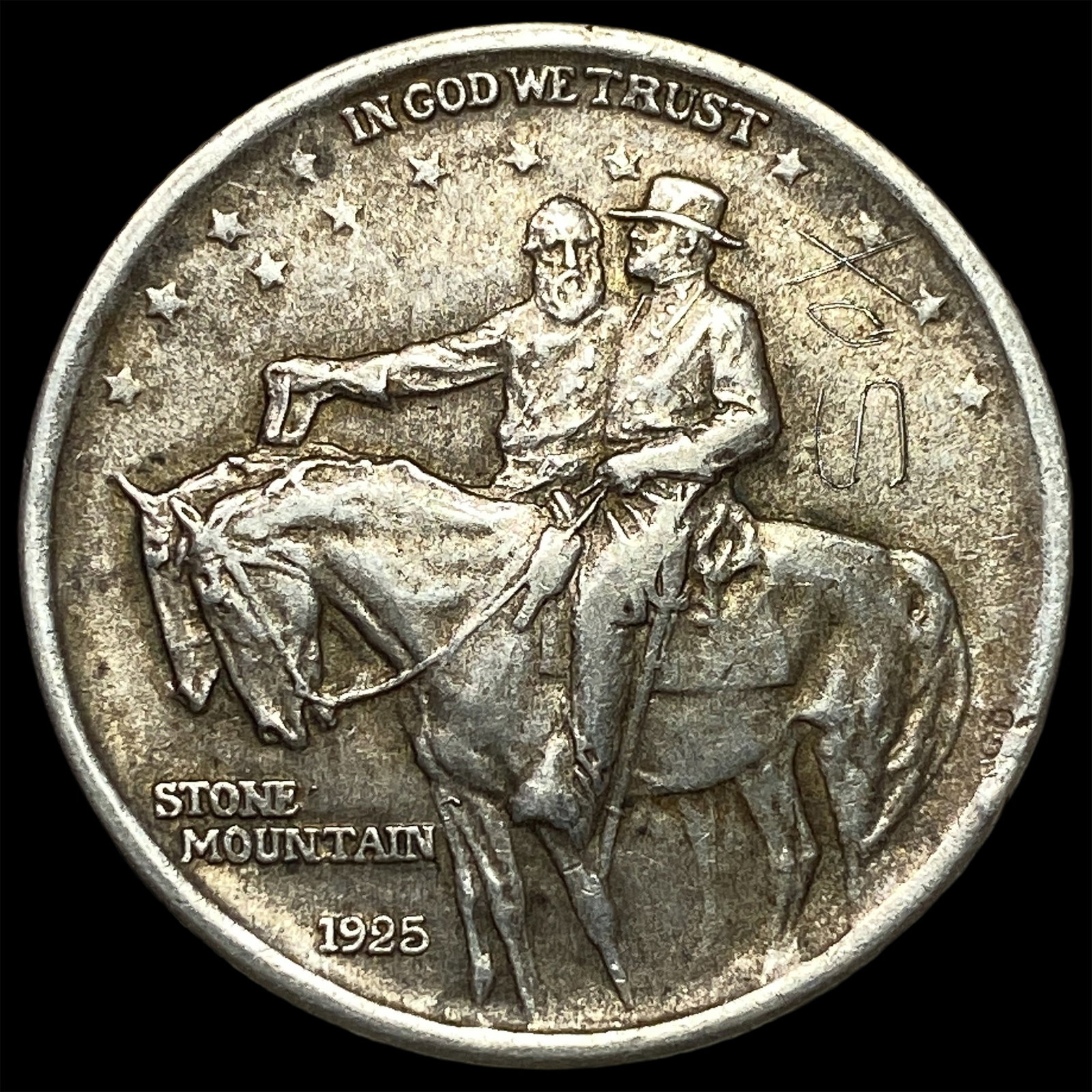 1925 Stone Mountain Silver Half Dollar NEARLY UNCIRCULATED: 1925 Stone Mountain Silver Half Dollar NEARLY UNCIRCULATED