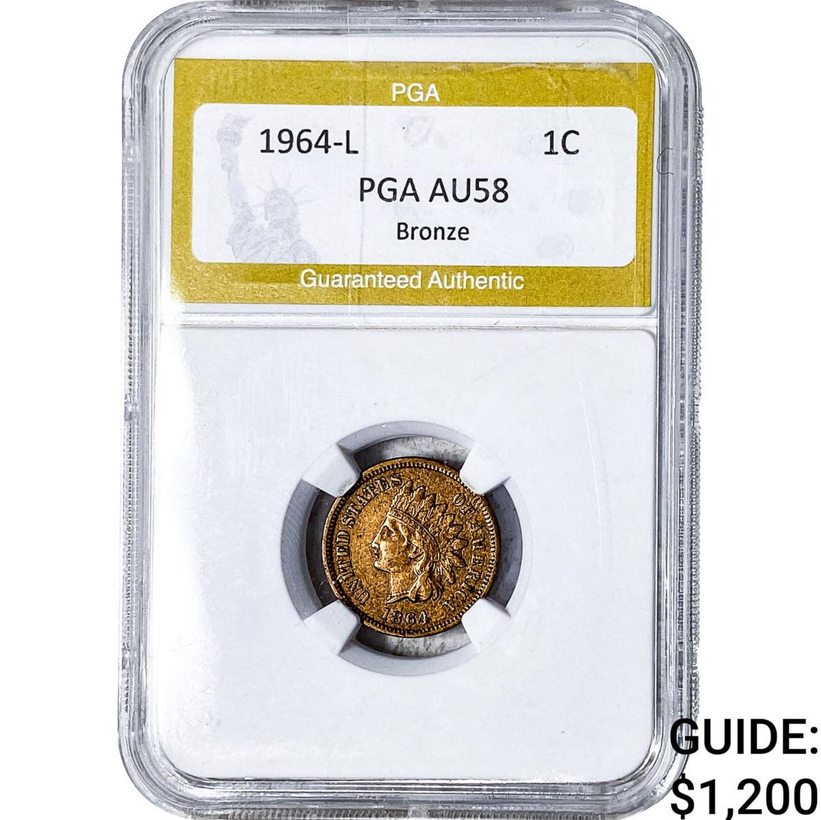 1946-L Indian Head Cent PGA AU58 Bronze (1 of 2)