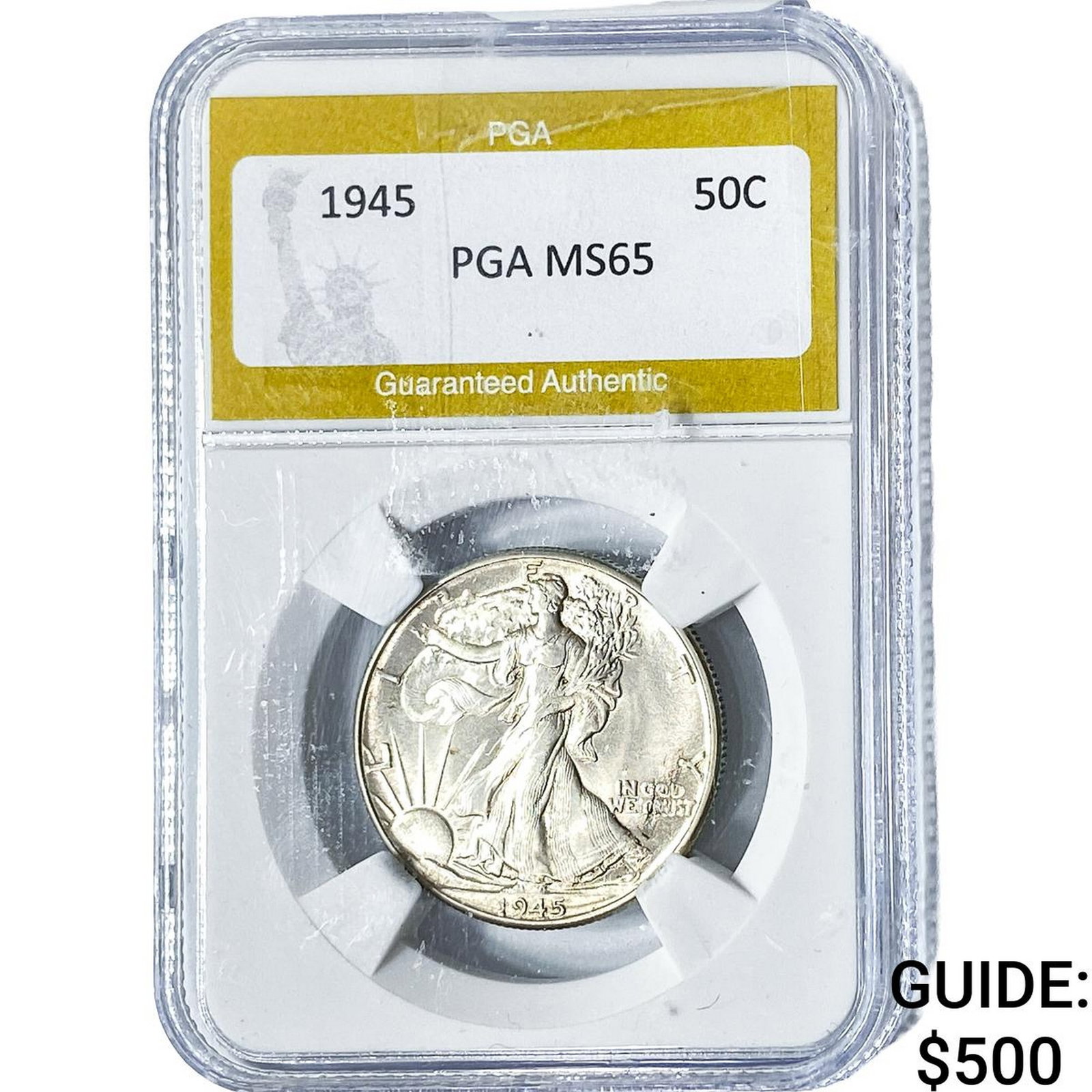 1945 Walking Liberty Half Dollar PGA MS65 (1 of 2)