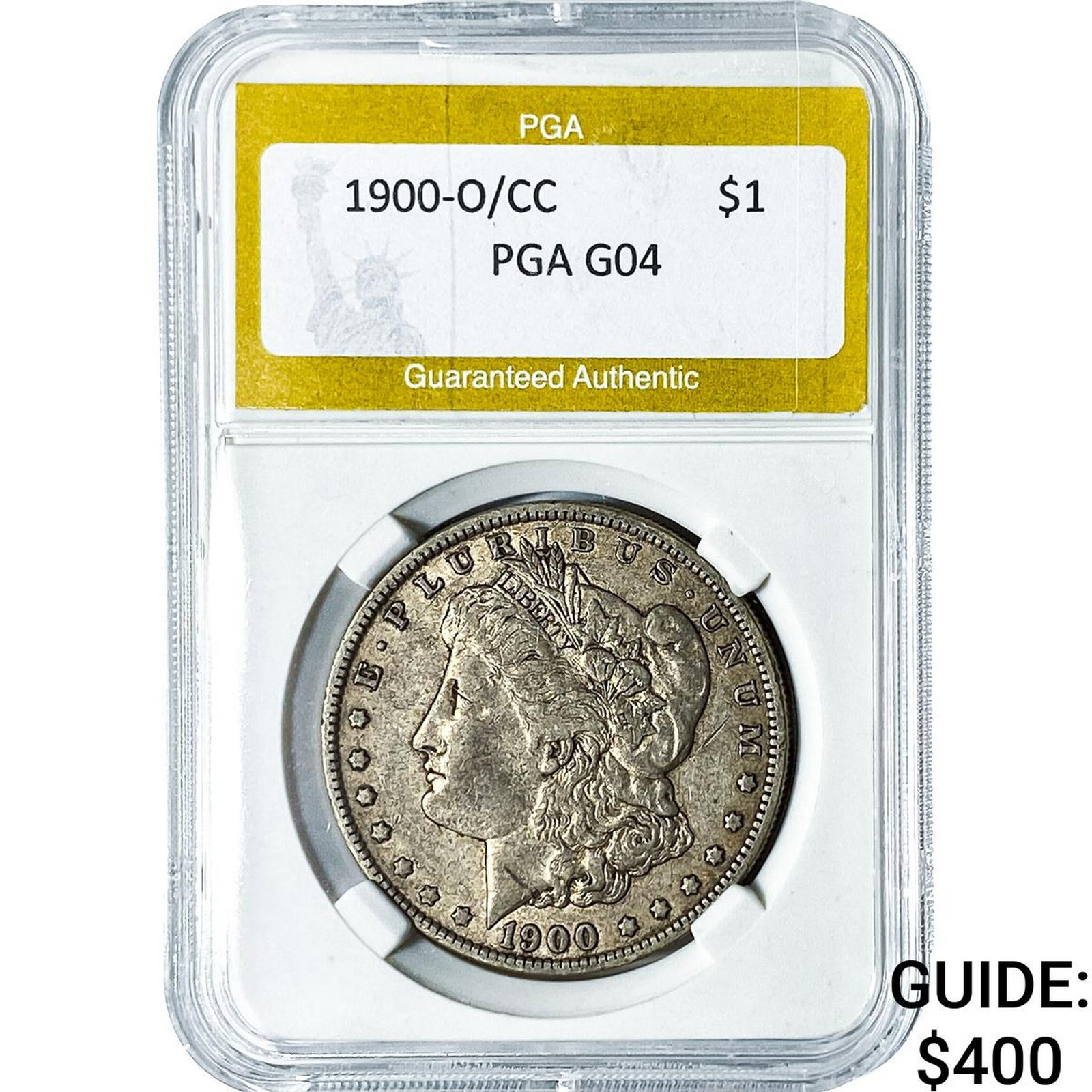 1900-O/CC Morgan Silver Dollar PGA G4: 1900-O/CC Morgan Silver Dollar PGA G4