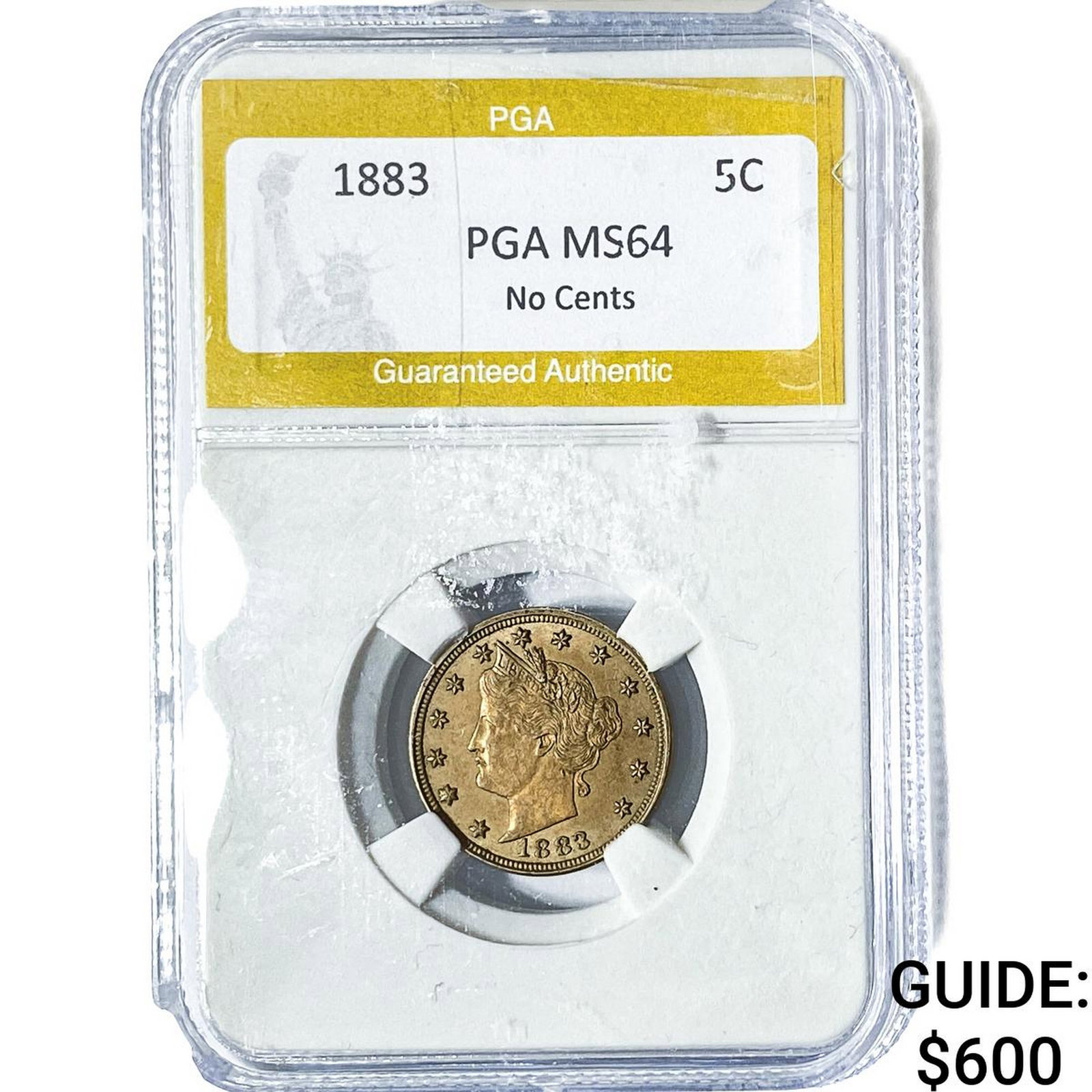 1883 Liberty Victory Nickel PGA MS64 No cents: 1883 Liberty Victory Nickel PGA MS64 No cents