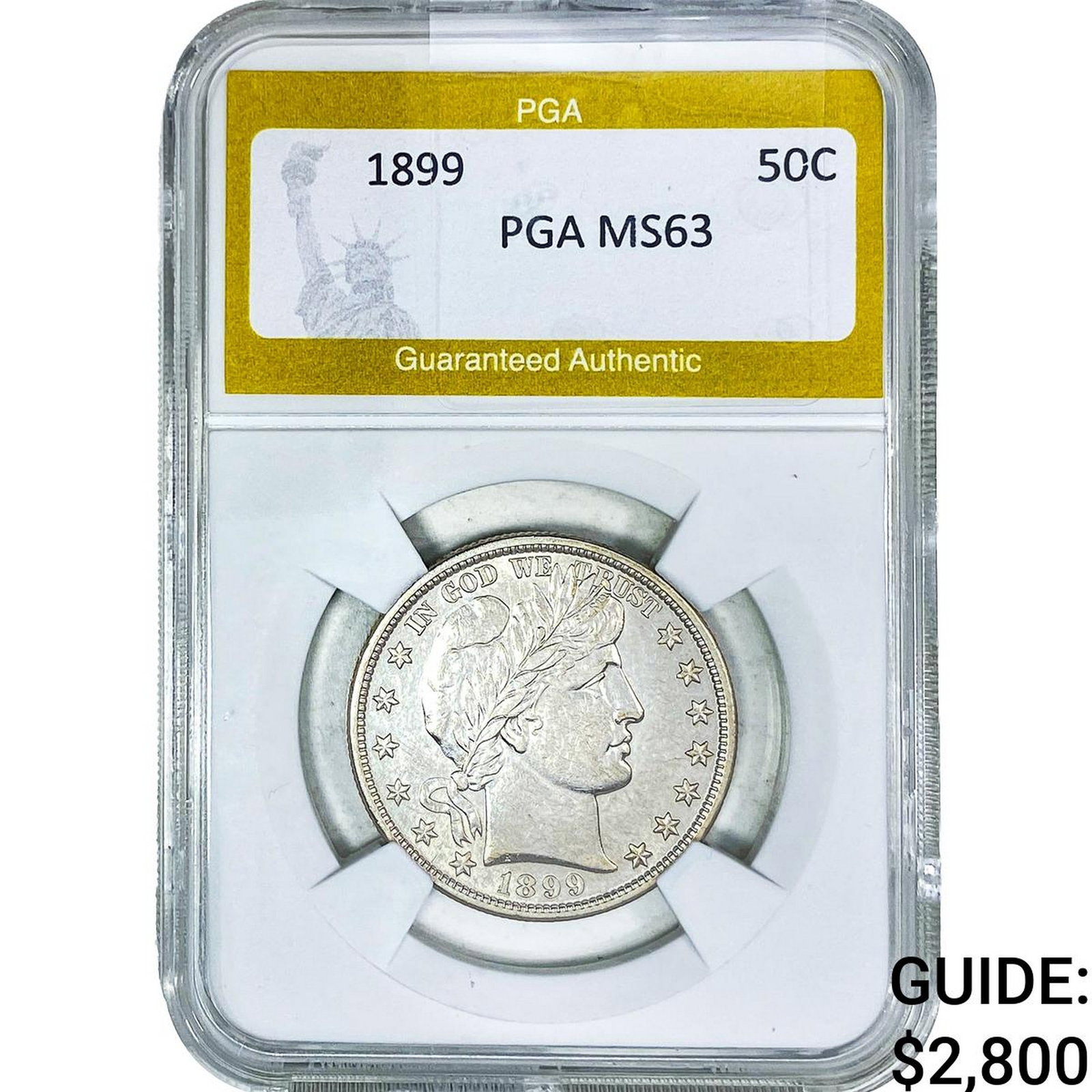 1899 Barber Half Dollar PGA MS63 (1 of 2)