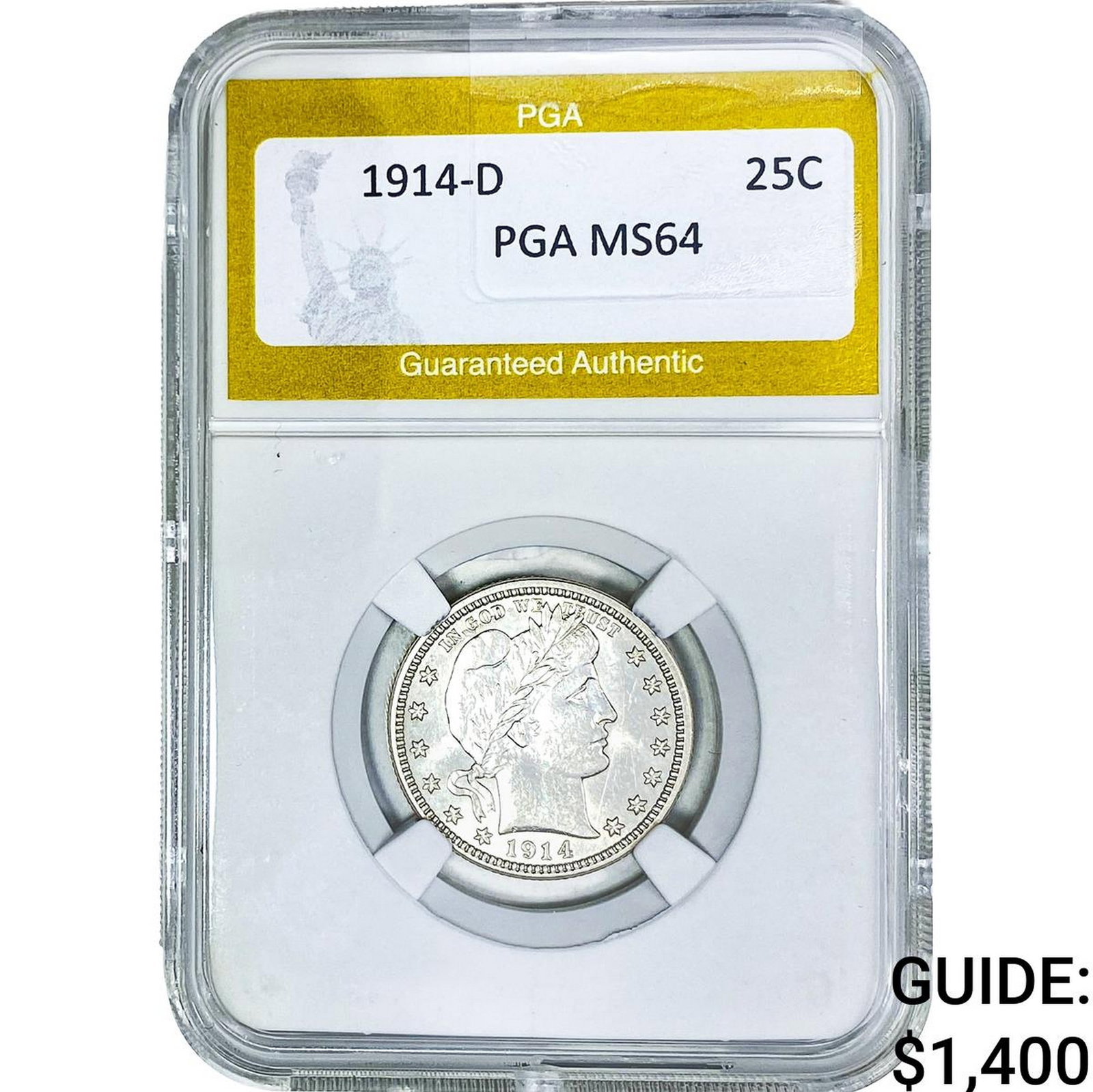 1914-D Barber Quarter PGA MS64 (1 of 2)