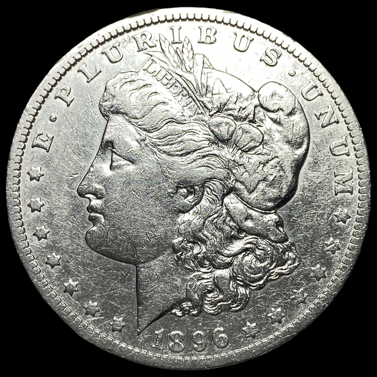 1896-O Silver Morgan Dollar ABOUT UNCIRCULATED: 1896-O Silver Morgan Dollar ABOUT UNCIRCULATED