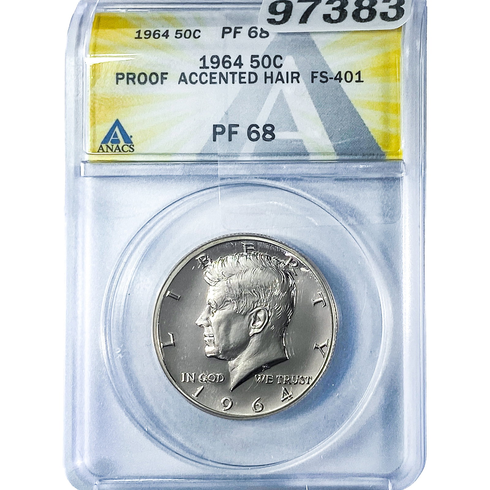1964 Kennedy Half Dollar ANACS PF68: 1964 Kennedy Half Dollar ANACS PF68
