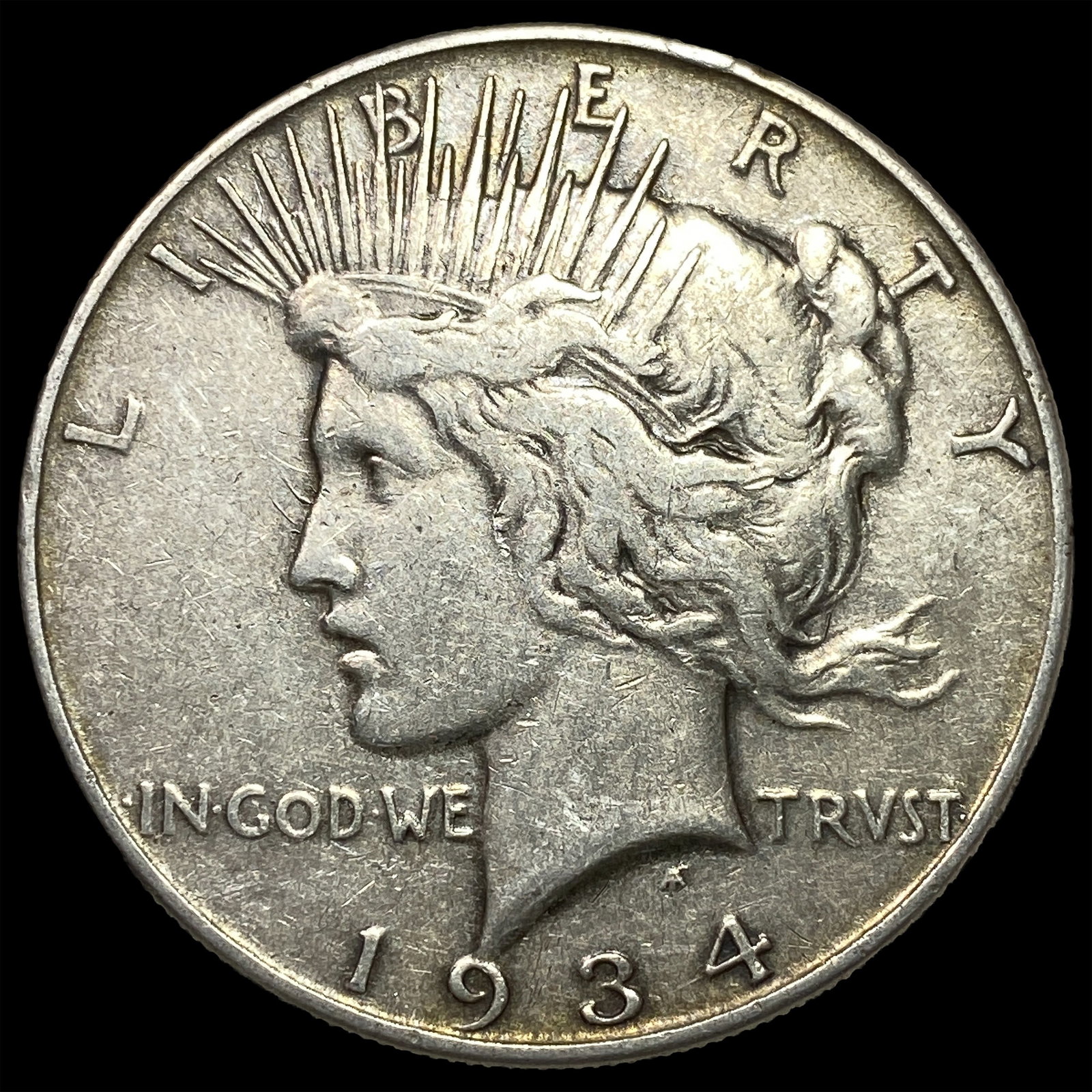 1934 Peace Silver Dollar NEARLY UNCIRCULATED: 1934 Peace Silver Dollar NEARLY UNCIRCULATED