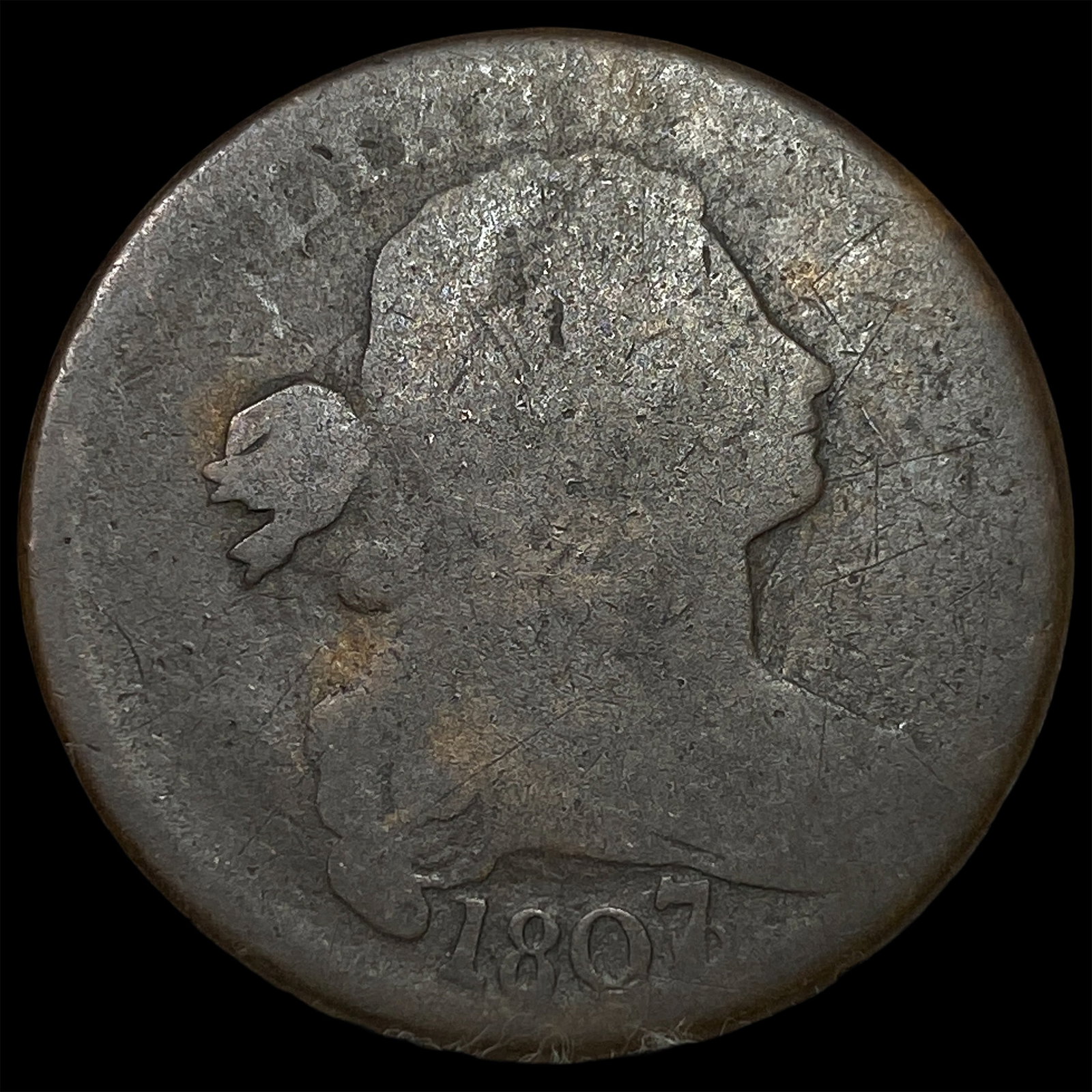 1807 Draped Bust Large Cent NICELY CIRCULATED (1 of 2)