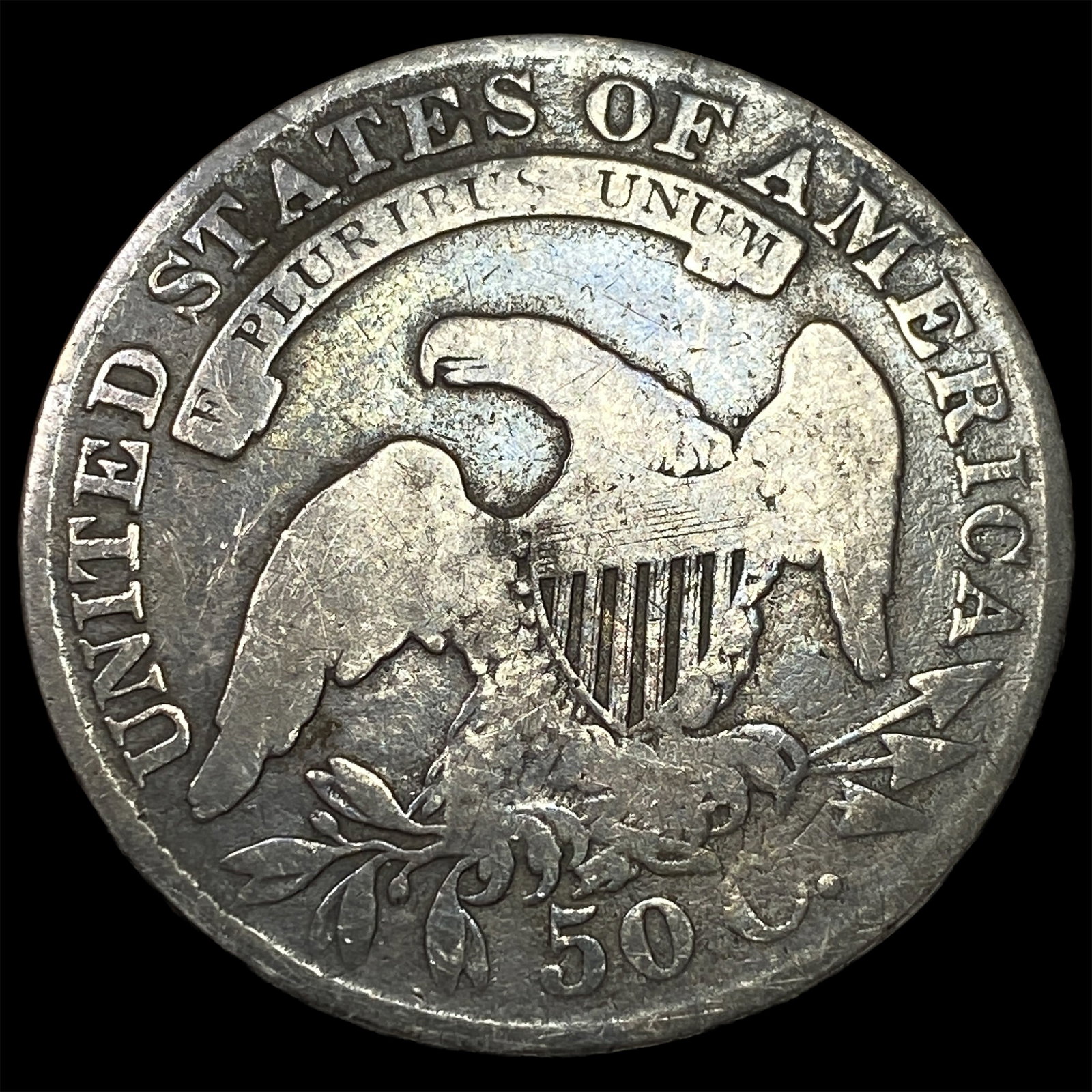 1830 Capped Bust Half Dollar LIGHTLY CIRCULATED - 2