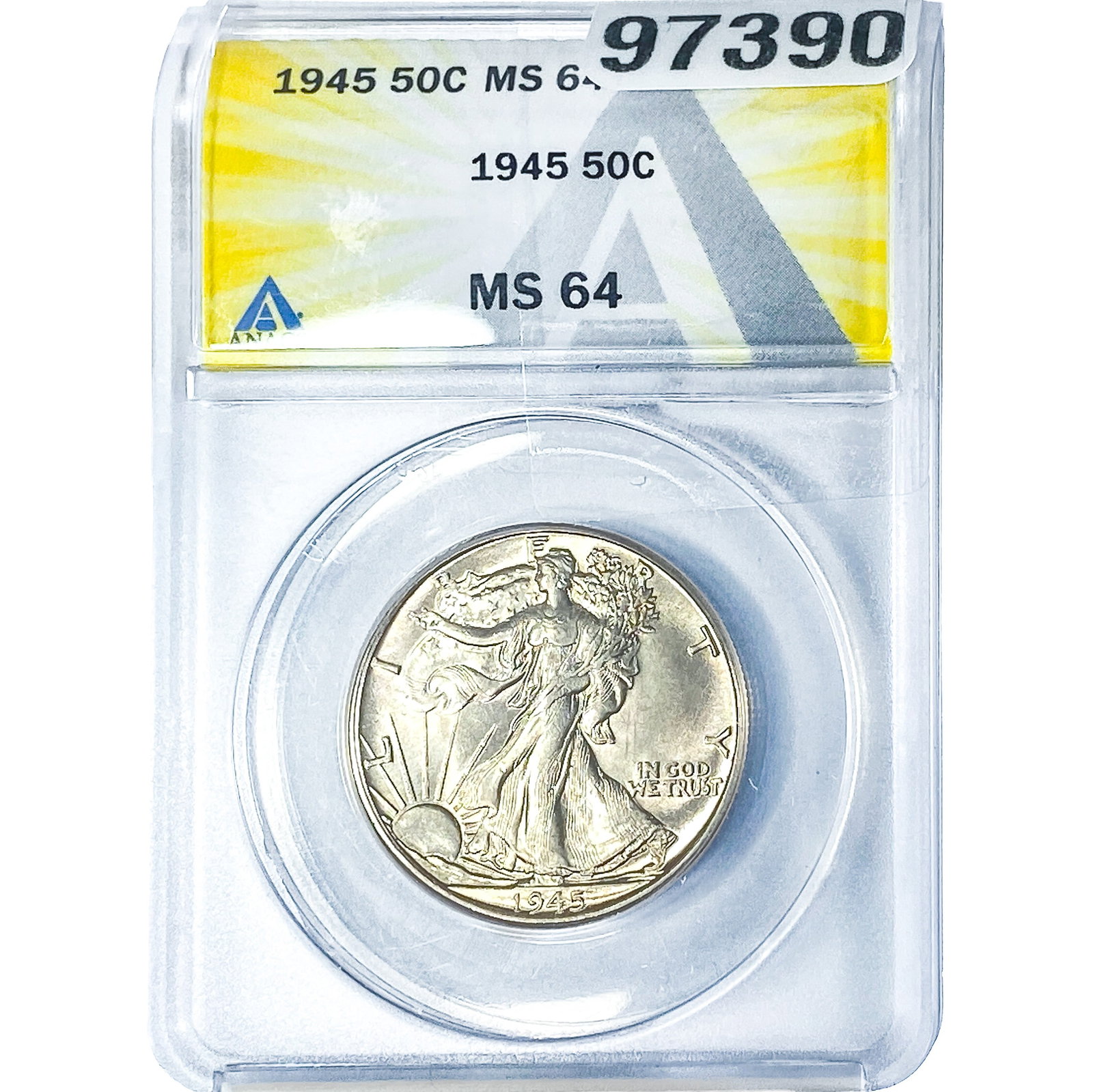 1945 Walking Liberty Half Dollar ANACS M64: 1945 Walking Liberty Half Dollar ANACS M64